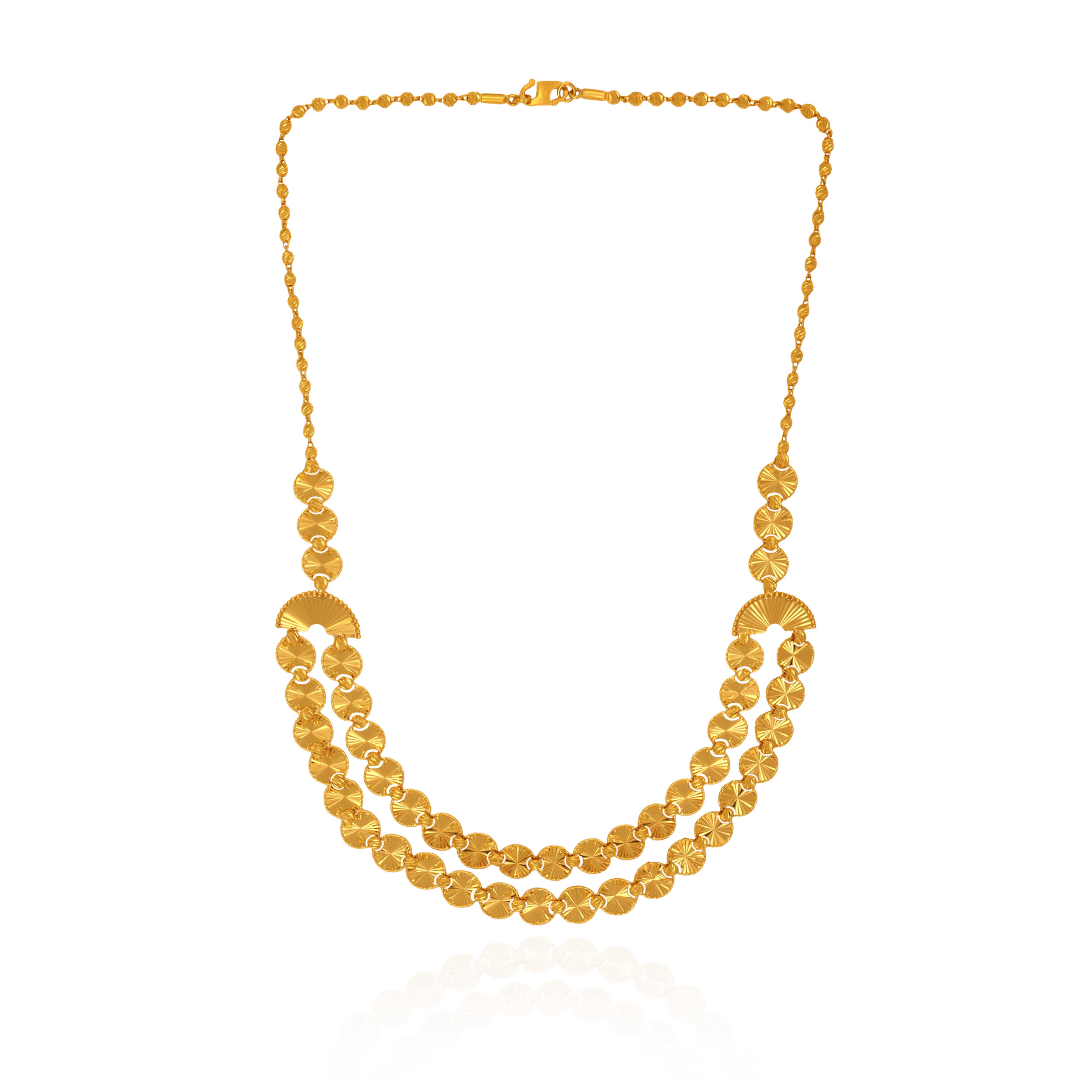 Sunbeam Disc Gold Chain - Senco Gold and Diamonds