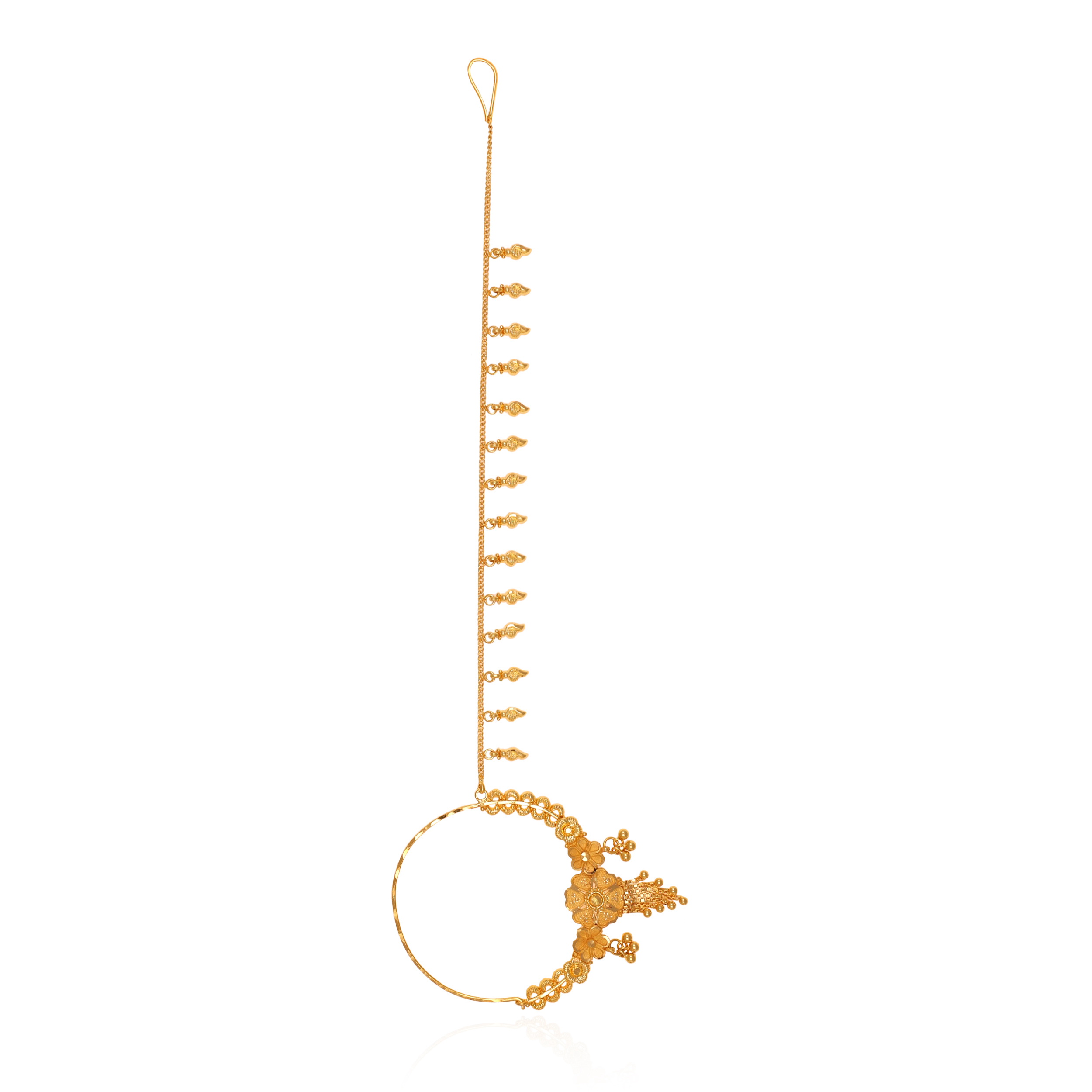 22K Yellow Gold Nath-GNT-D000734397 - Senco Gold and Diamonds