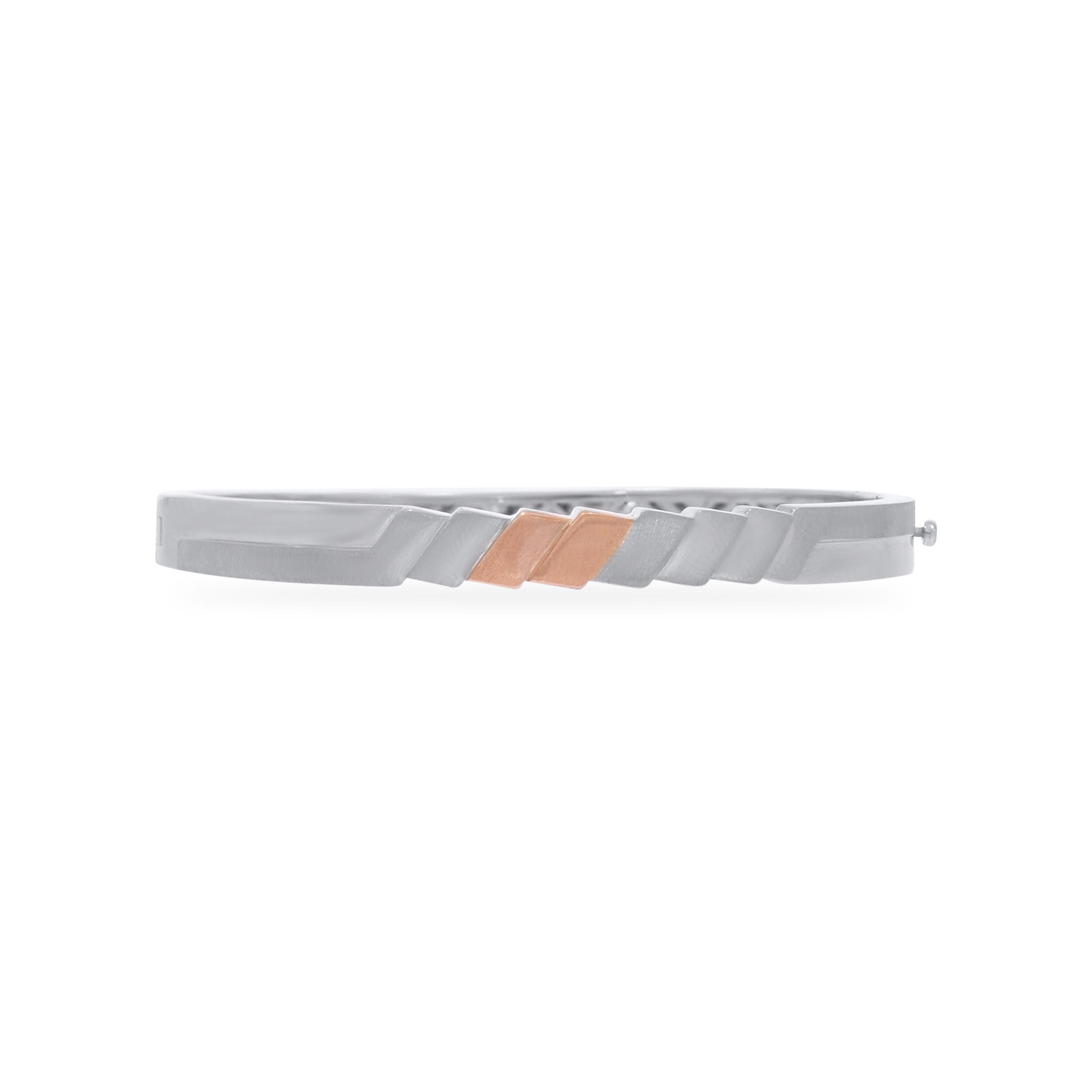 Fashionable Slabs Men Platinum Kada Bangle - Senco Gold and Diamonds