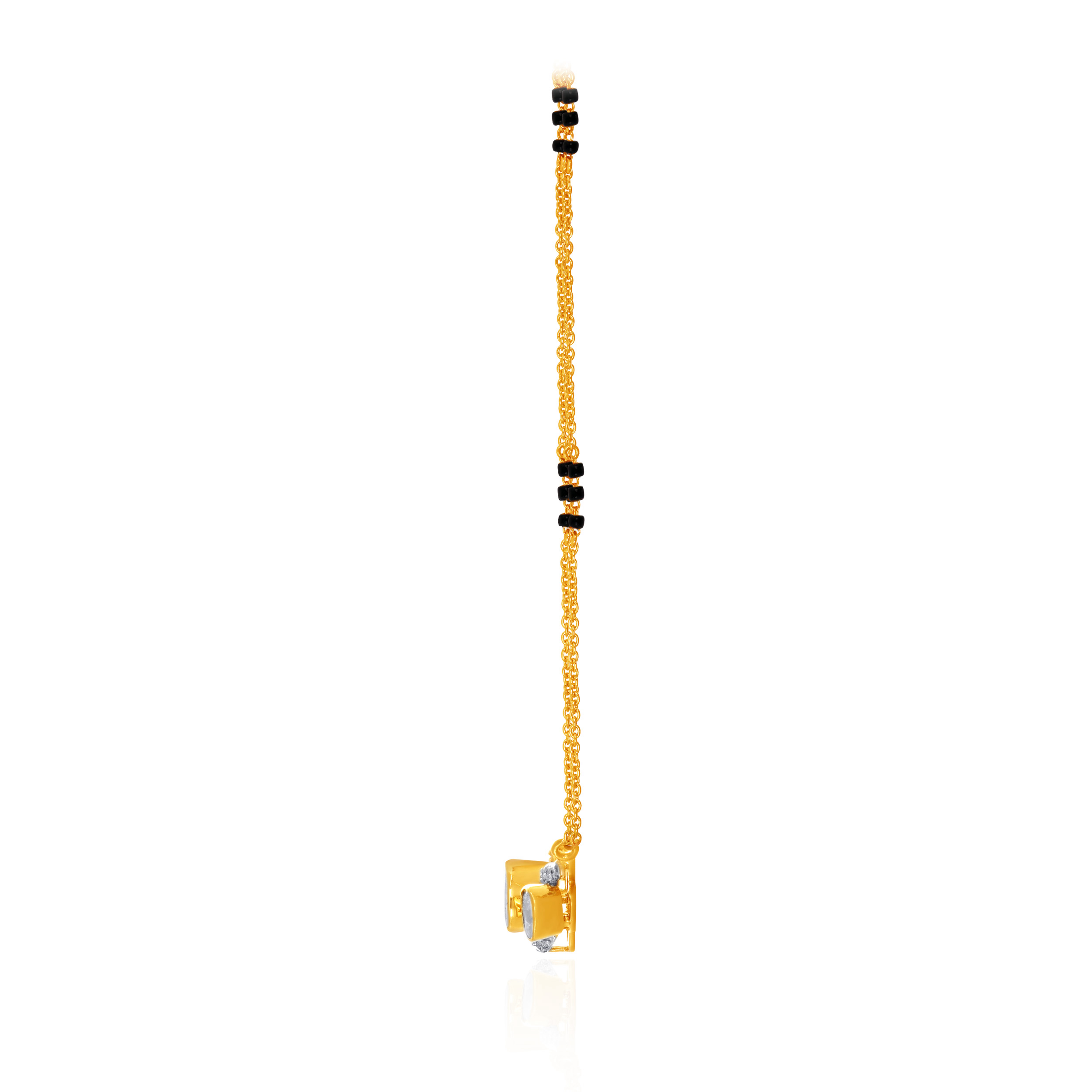 Eternal Twirl Polki Diamond Mangalsutra - Senco Gold and Diamonds