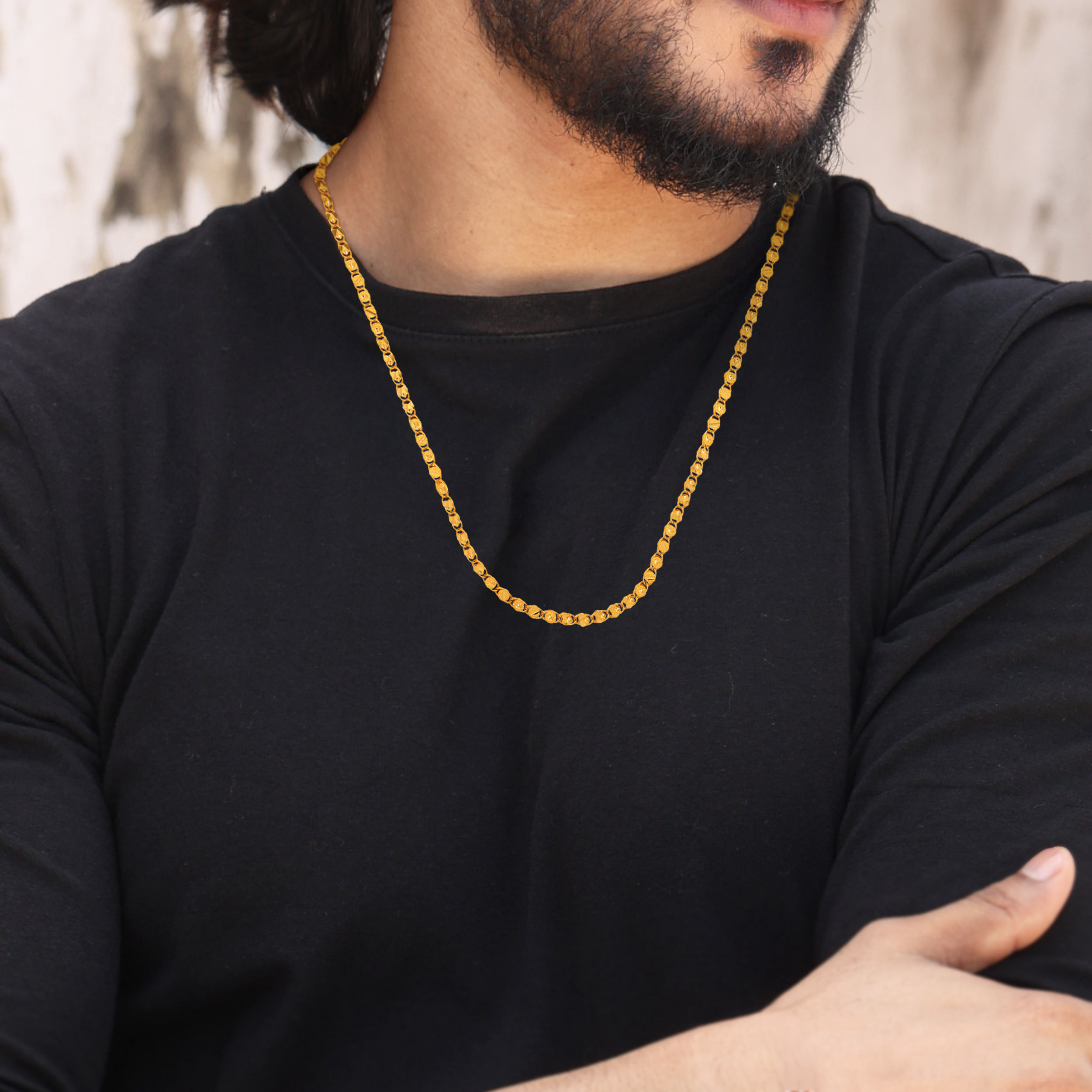 The Regal Link Men's Gold Chain - Senco Gold and Diamonds