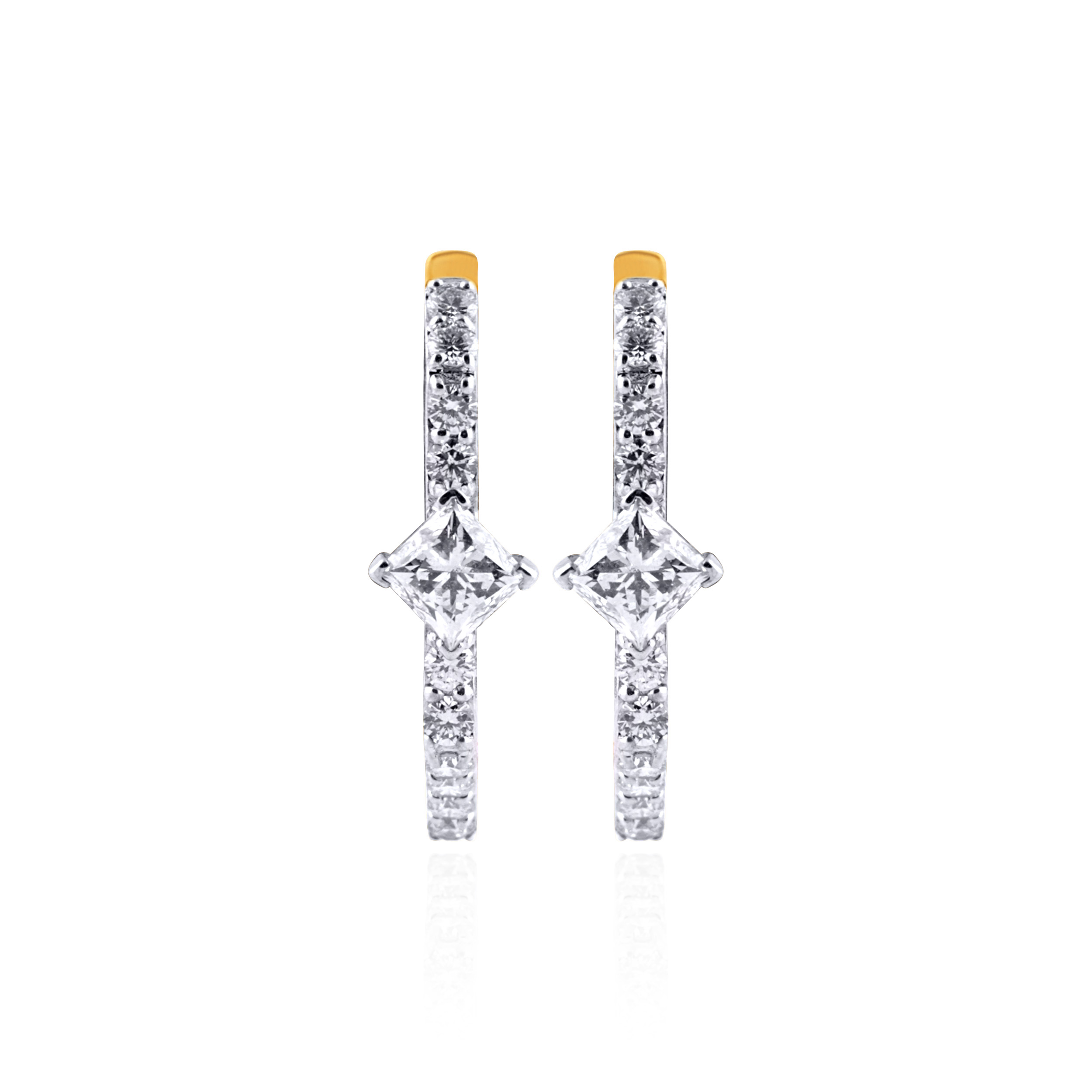  Marlowe Harmony Diamond Hoops - Senco Gold and Diamonds