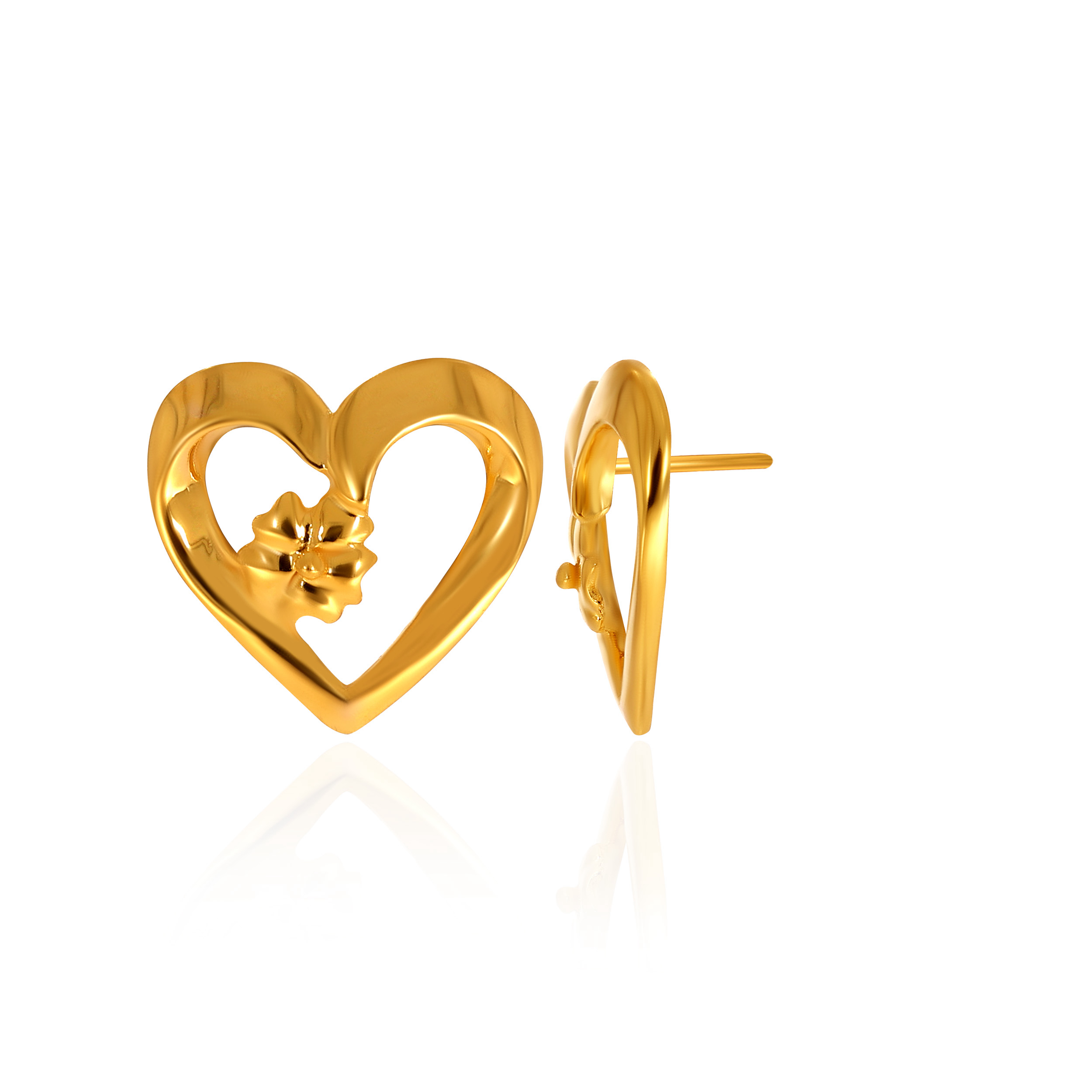 18K Yellow Gold Gold Studs Earrings-GP-D000281523 - Senco Gold and Diamonds