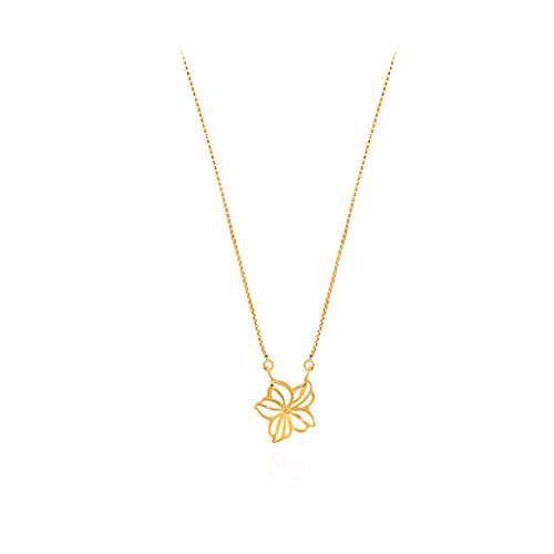 Lily Drift Gold Chain Pendant - Senco Gold and Diamonds