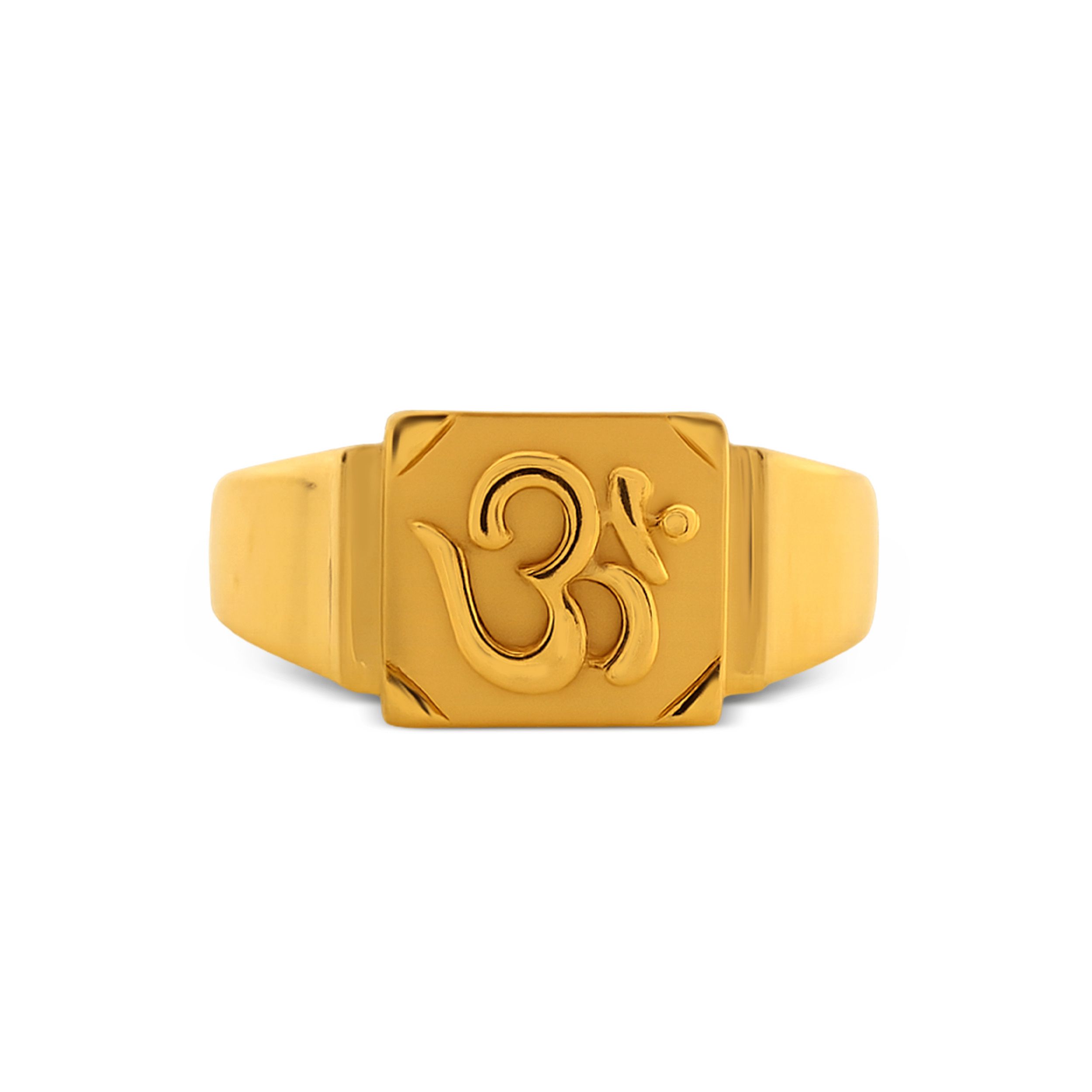 Divine Om Men's Gold Ring alternate view 1