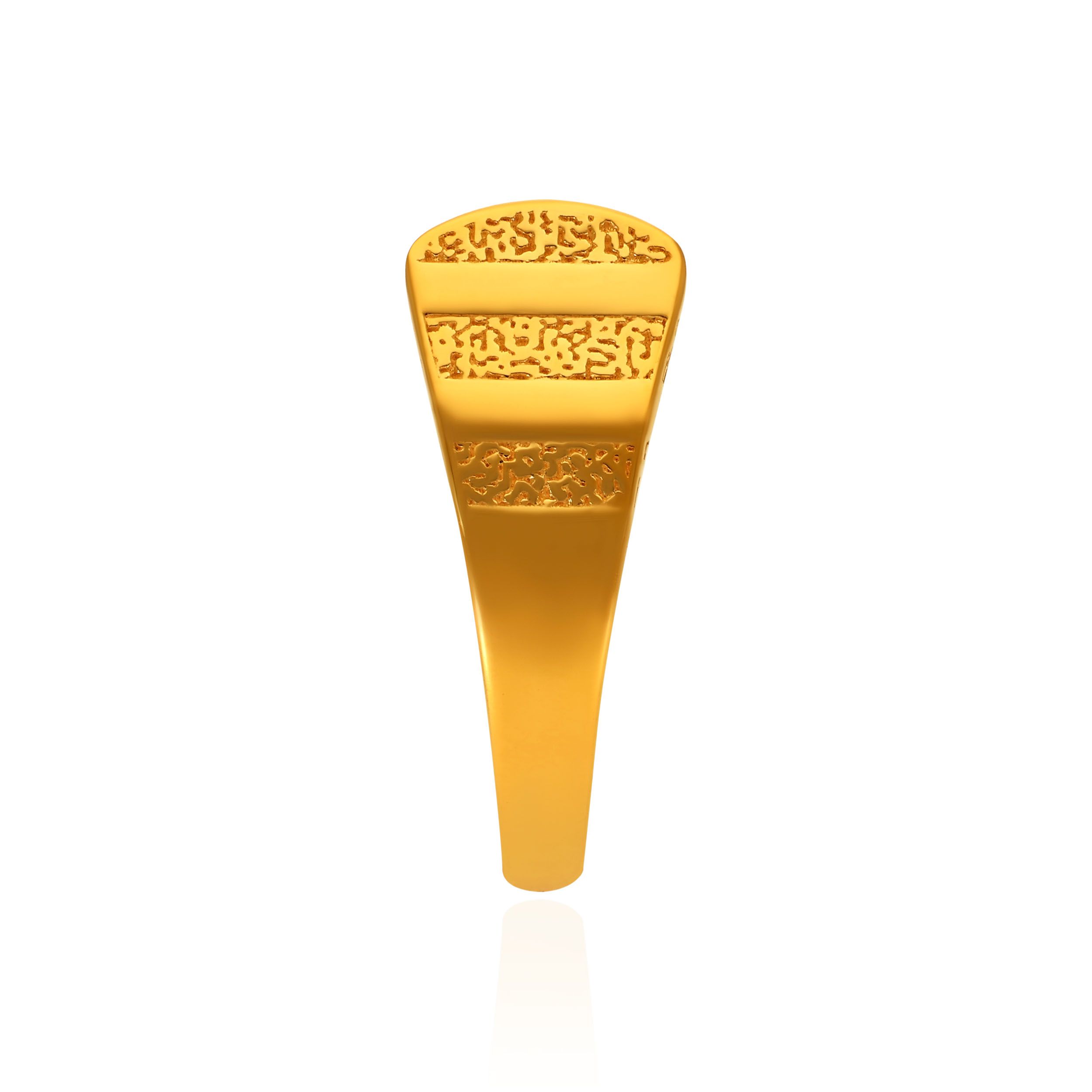 Executive Statement Men's Signet Gold Ring alternate view 2