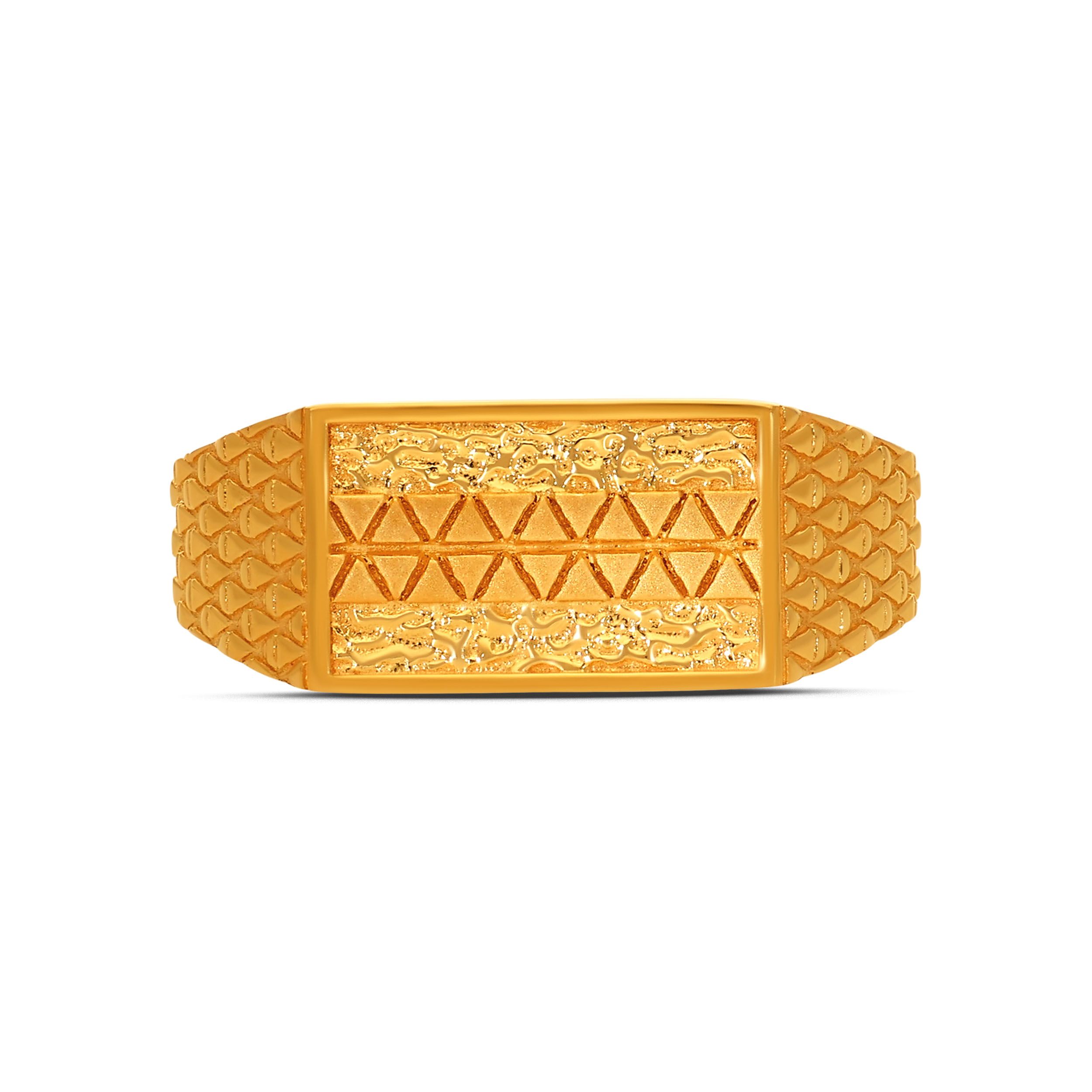 Distinctive Ethnic Men's Gold Ring alternate view 1