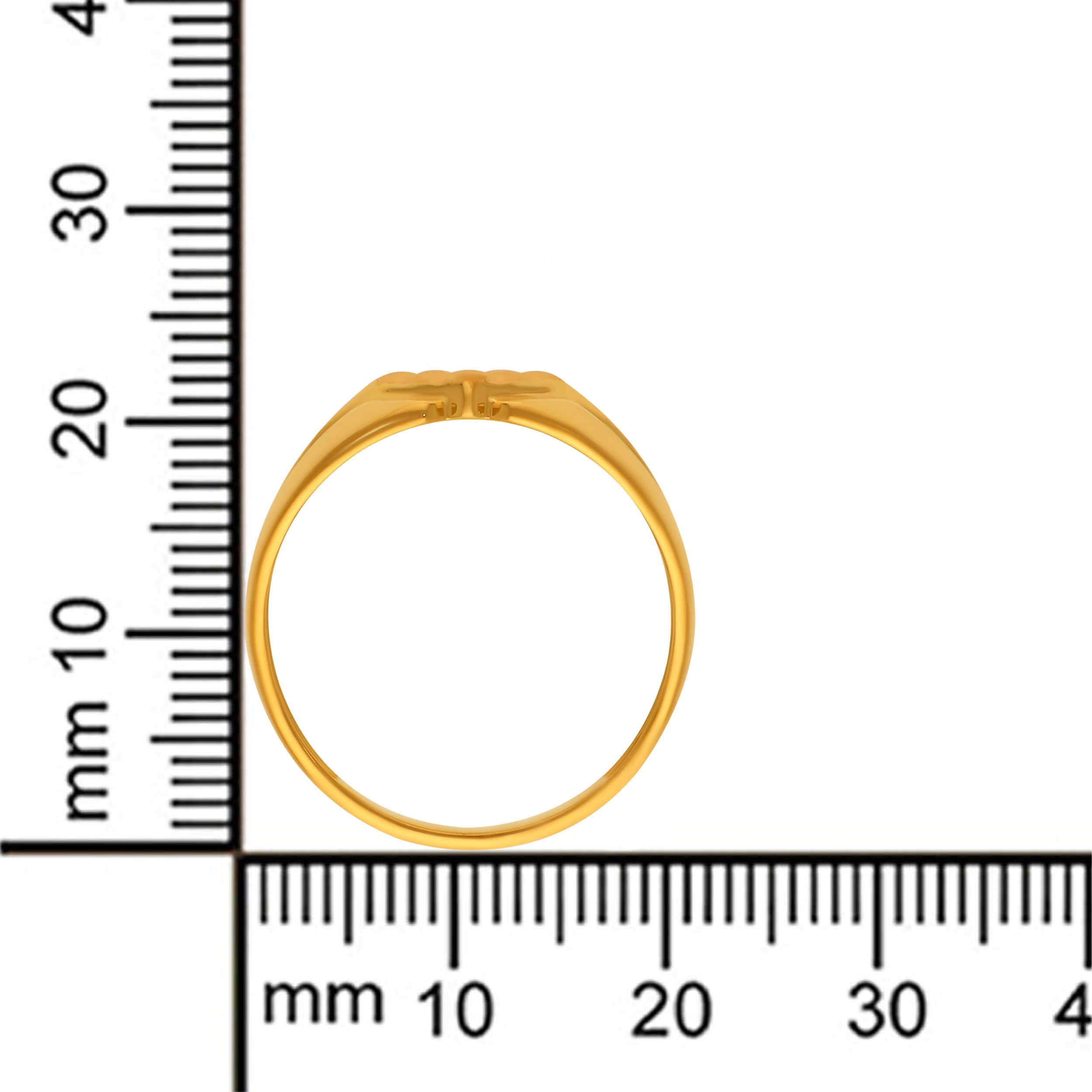 Minimalist Grid Men's Gold Band image