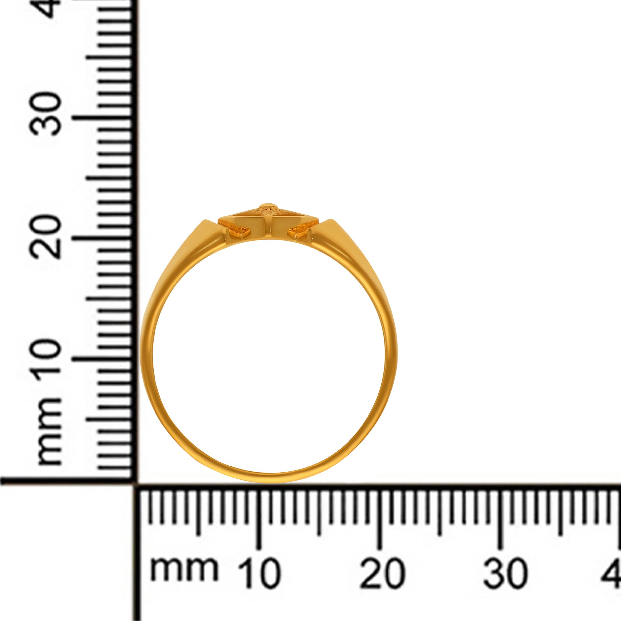 Heritage Sunray Men's Gold Ring alternate view 3