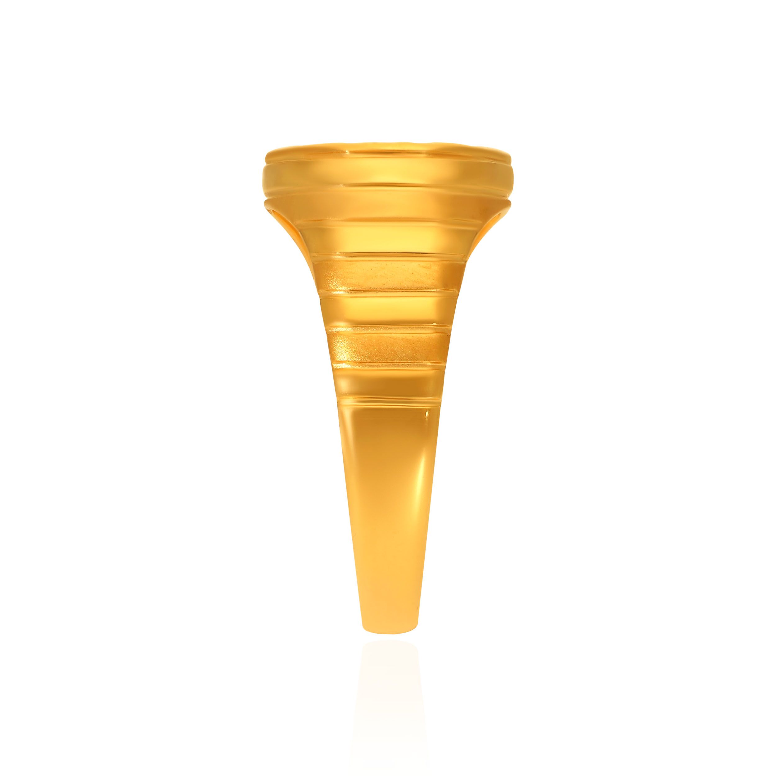 Urban Hex Men's Gold Ring alternate view 2
