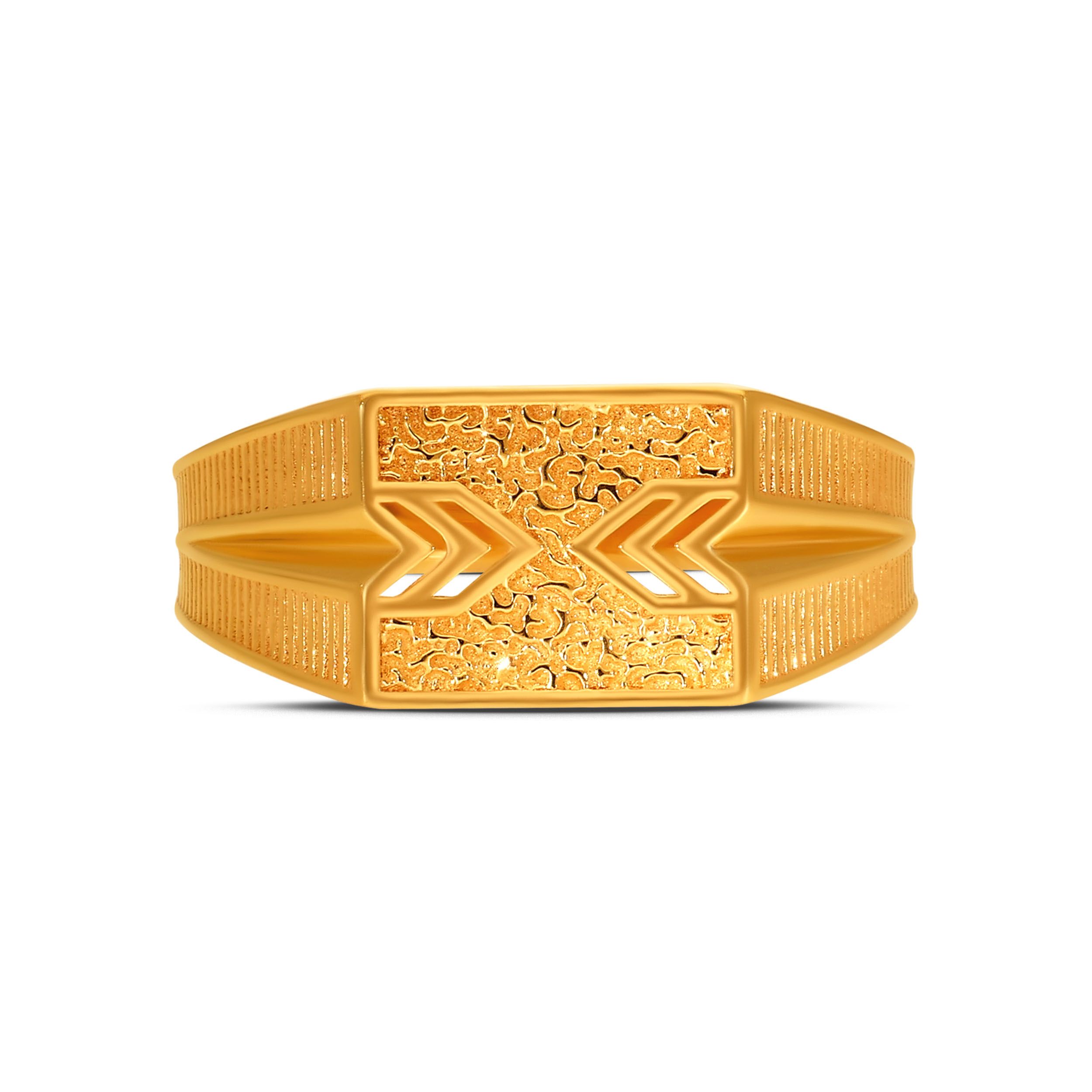 Prestige Pattern Men's Gold Ring alternate view 1