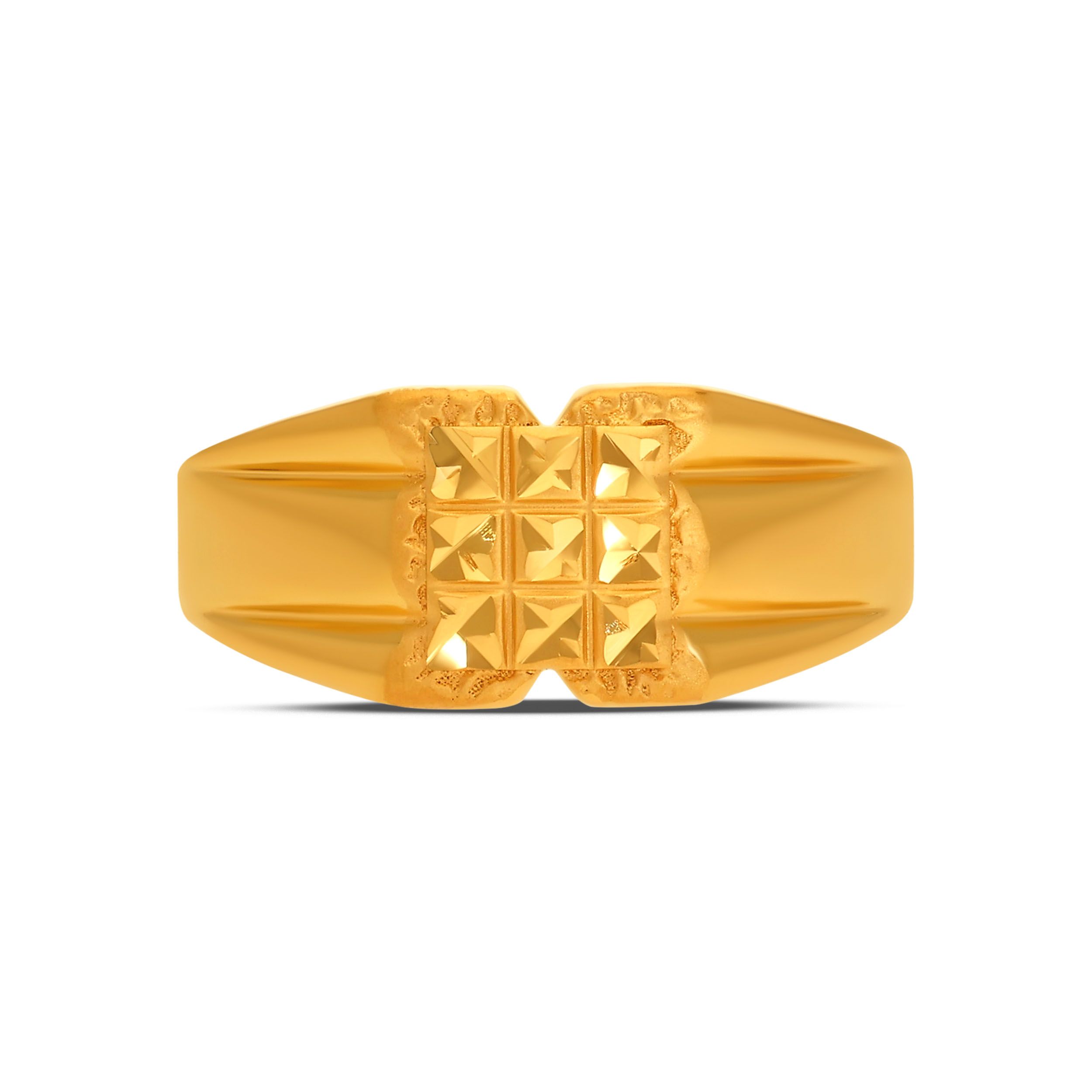 Masculine Vertex Men's Gold Ring alternate view 1