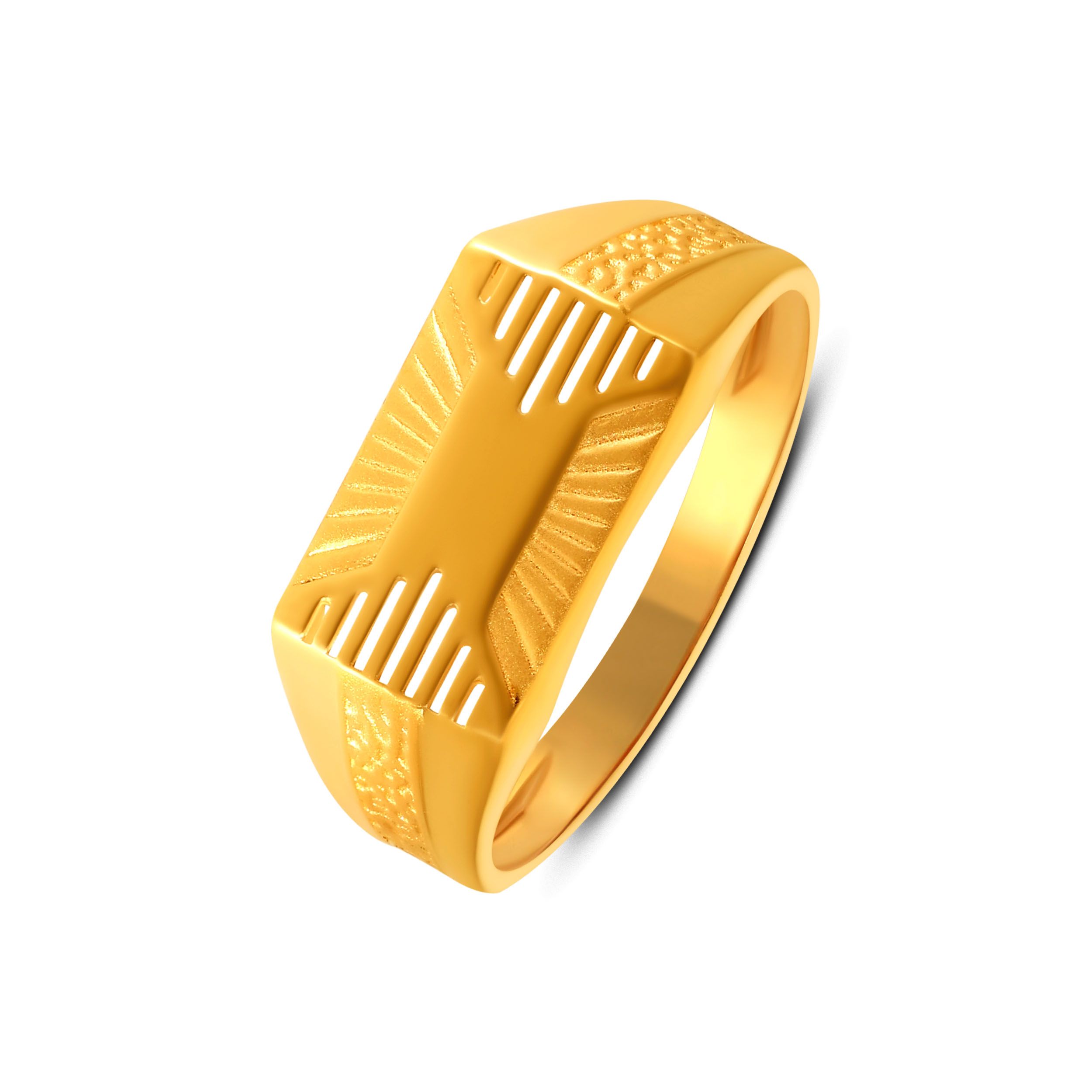 Sovereign Bar Men's Gold Ring