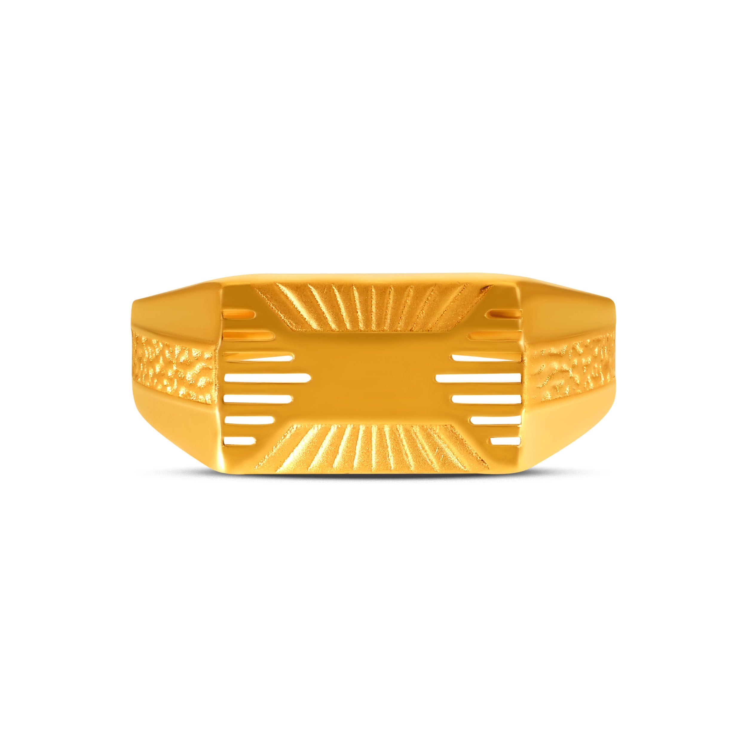 Sovereign Bar Men's Gold Ring alternate view 1