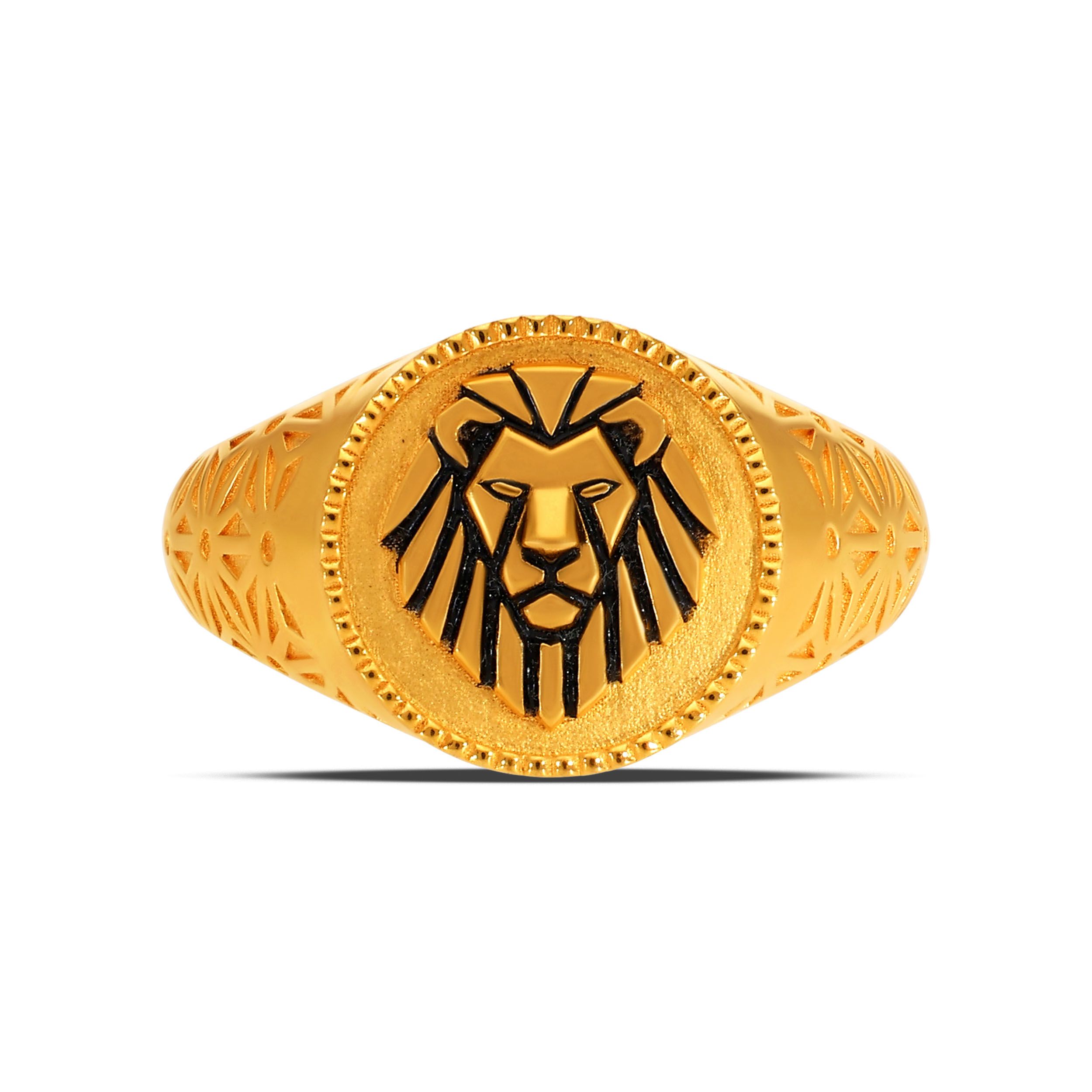 Lion Monarch Men's Gold Ring alternate view 1