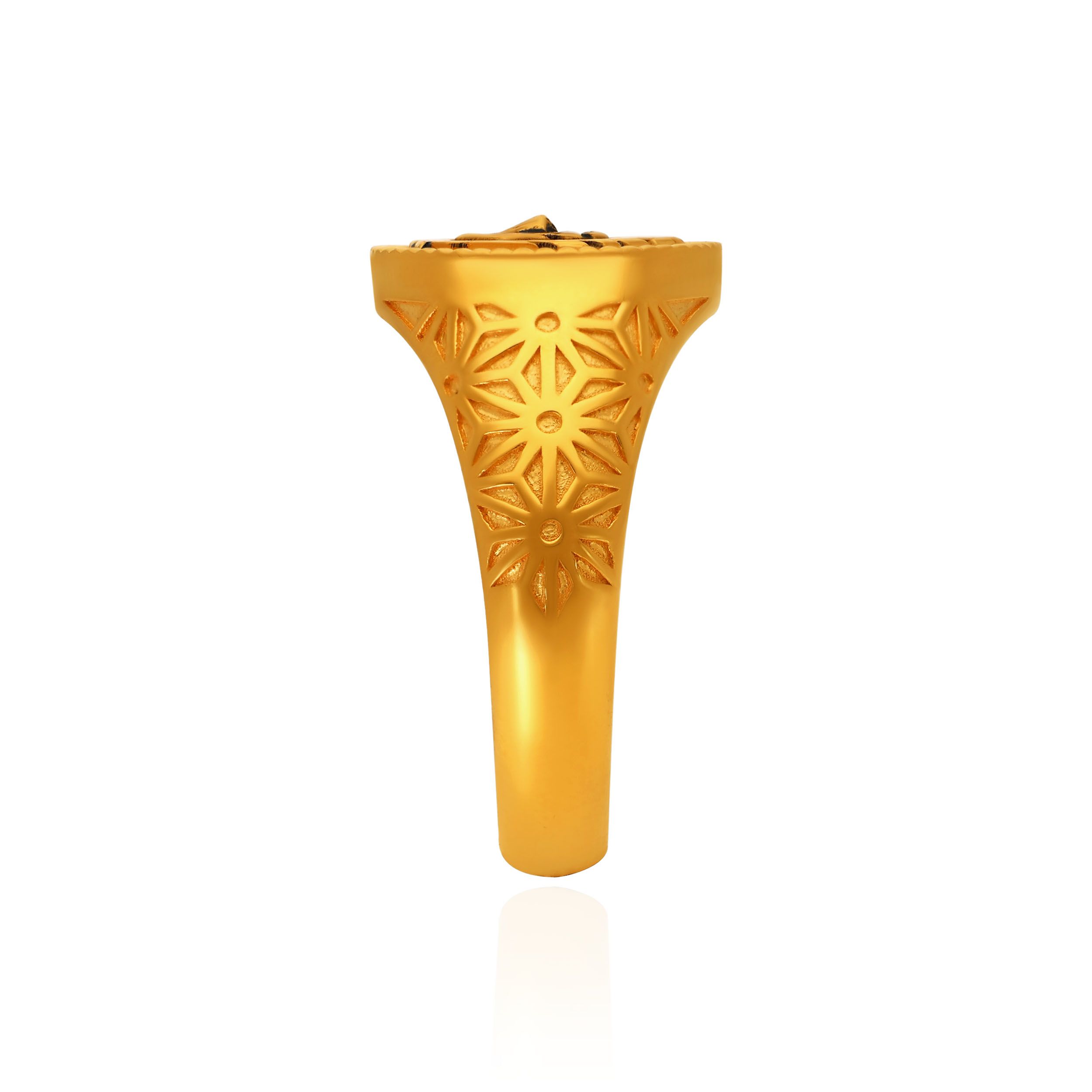 Lion Monarch Men's Gold Ring alternate view 2