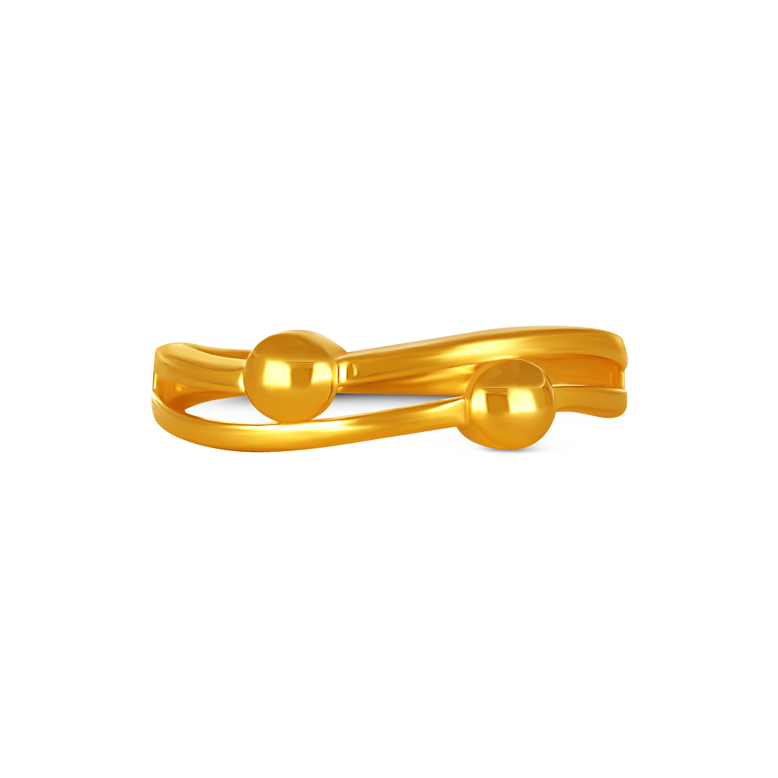 Duet Spheres Gold Ring alternate view 1