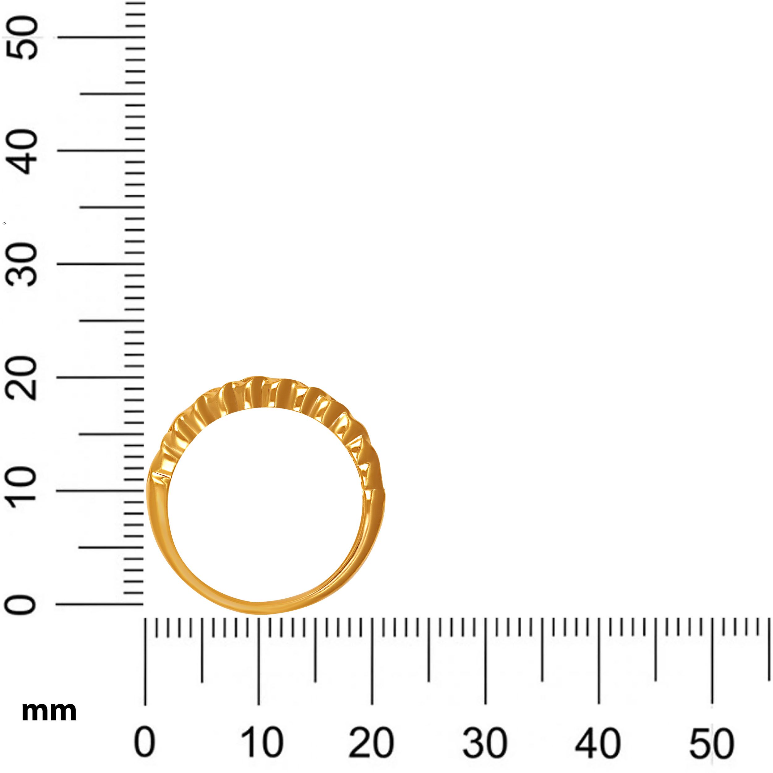 Dual Ribbon Gold Ring alternate view 3