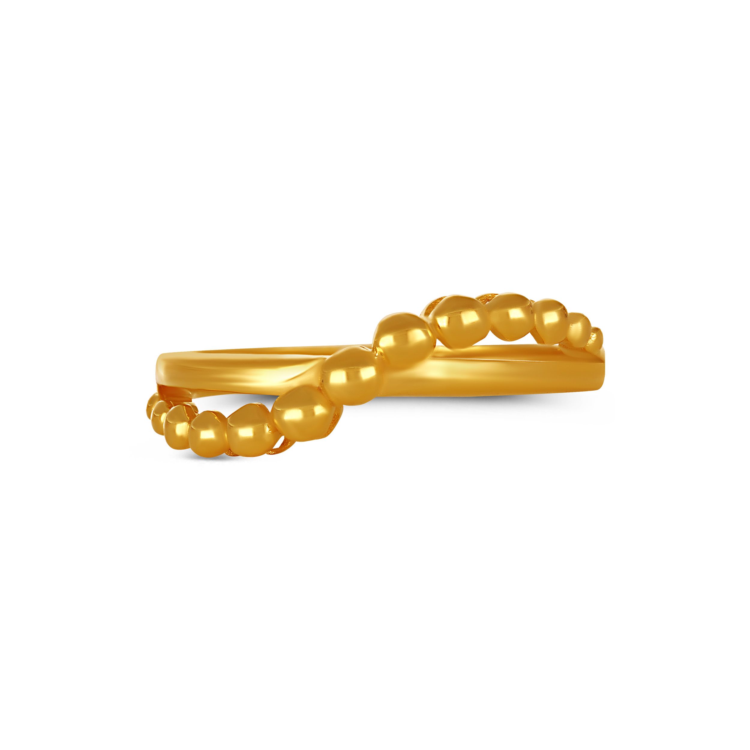 Beaded Arch Gold Ring alternate view 1