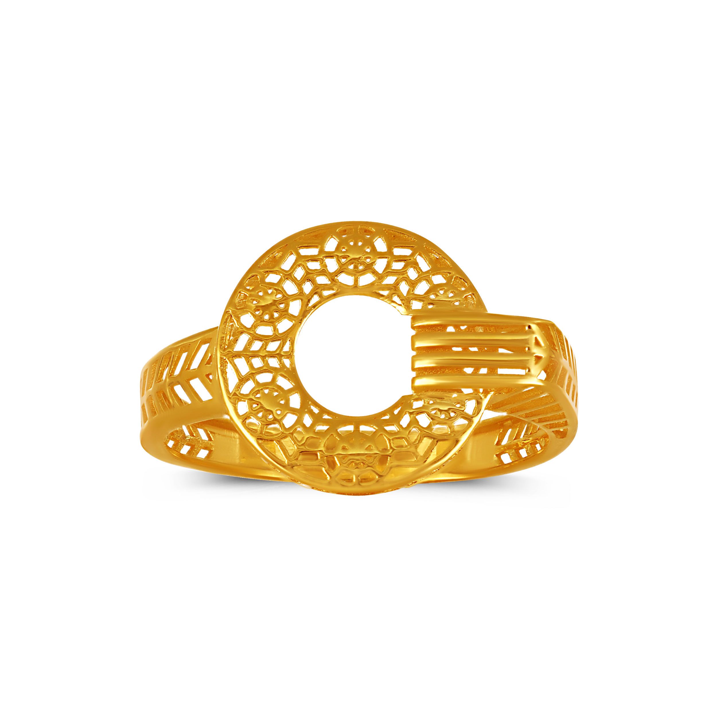 Sunlit Filigree Gold Ring alternate view 1