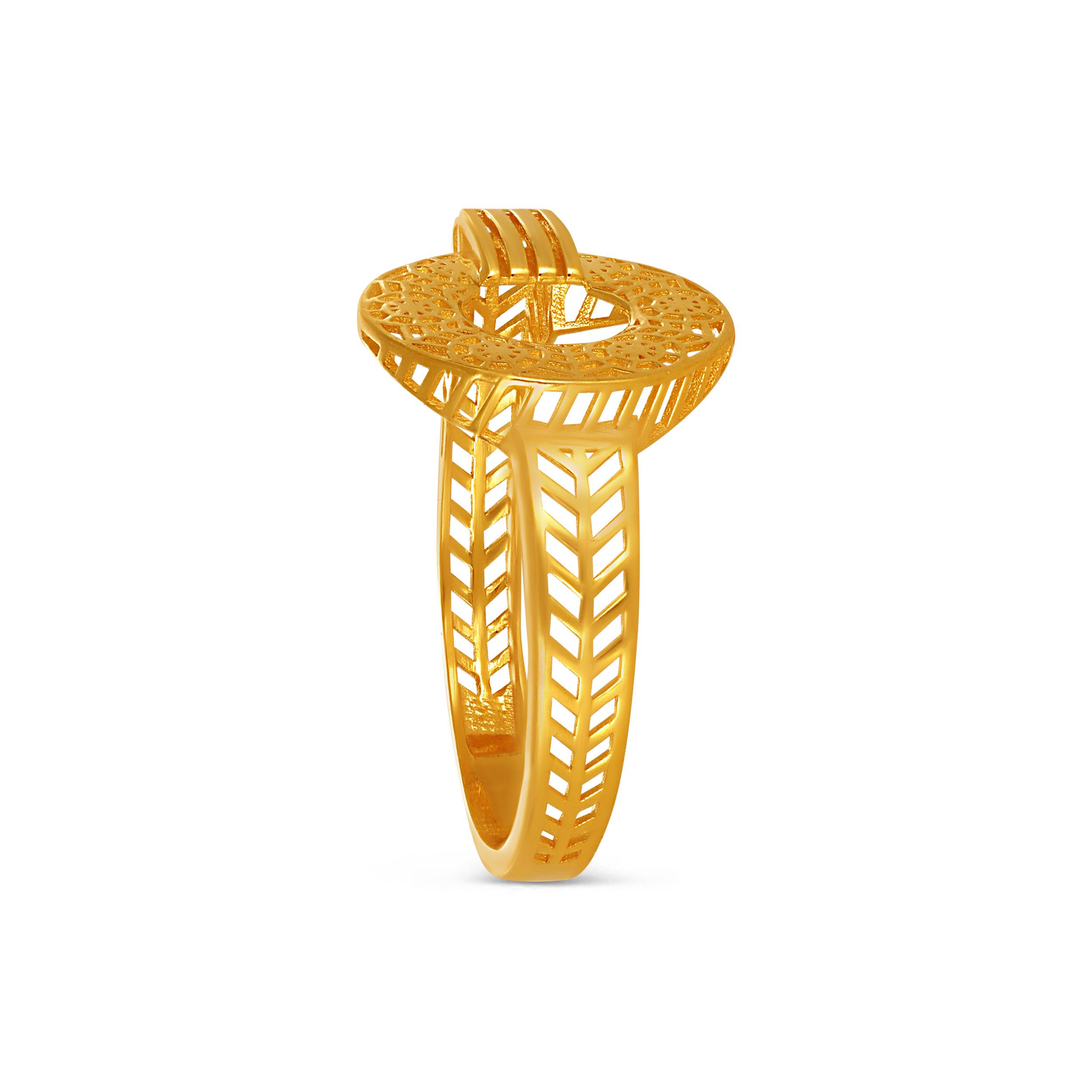 Sunlit Filigree Gold Ring alternate view 2