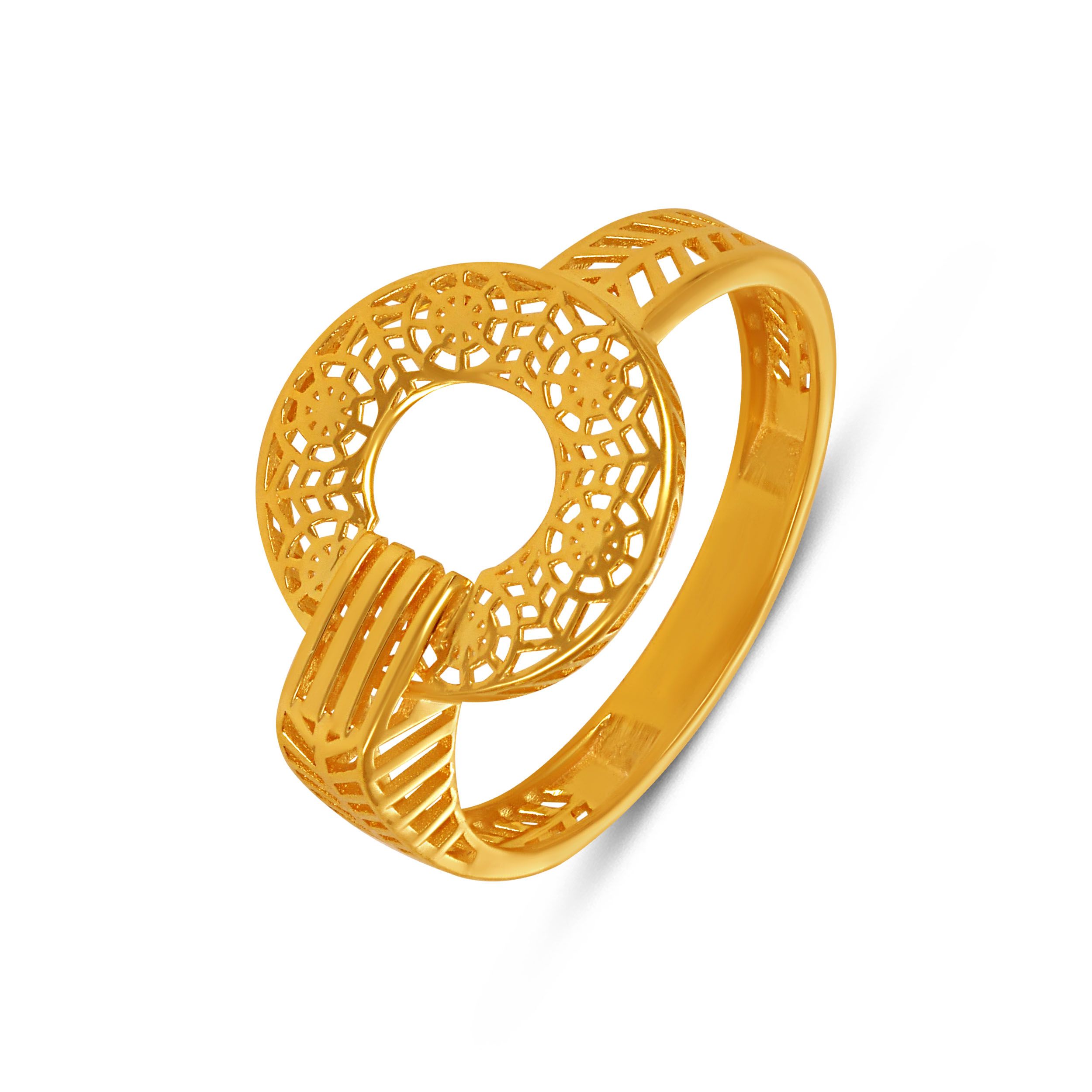Sunlit Filigree Gold Ring
