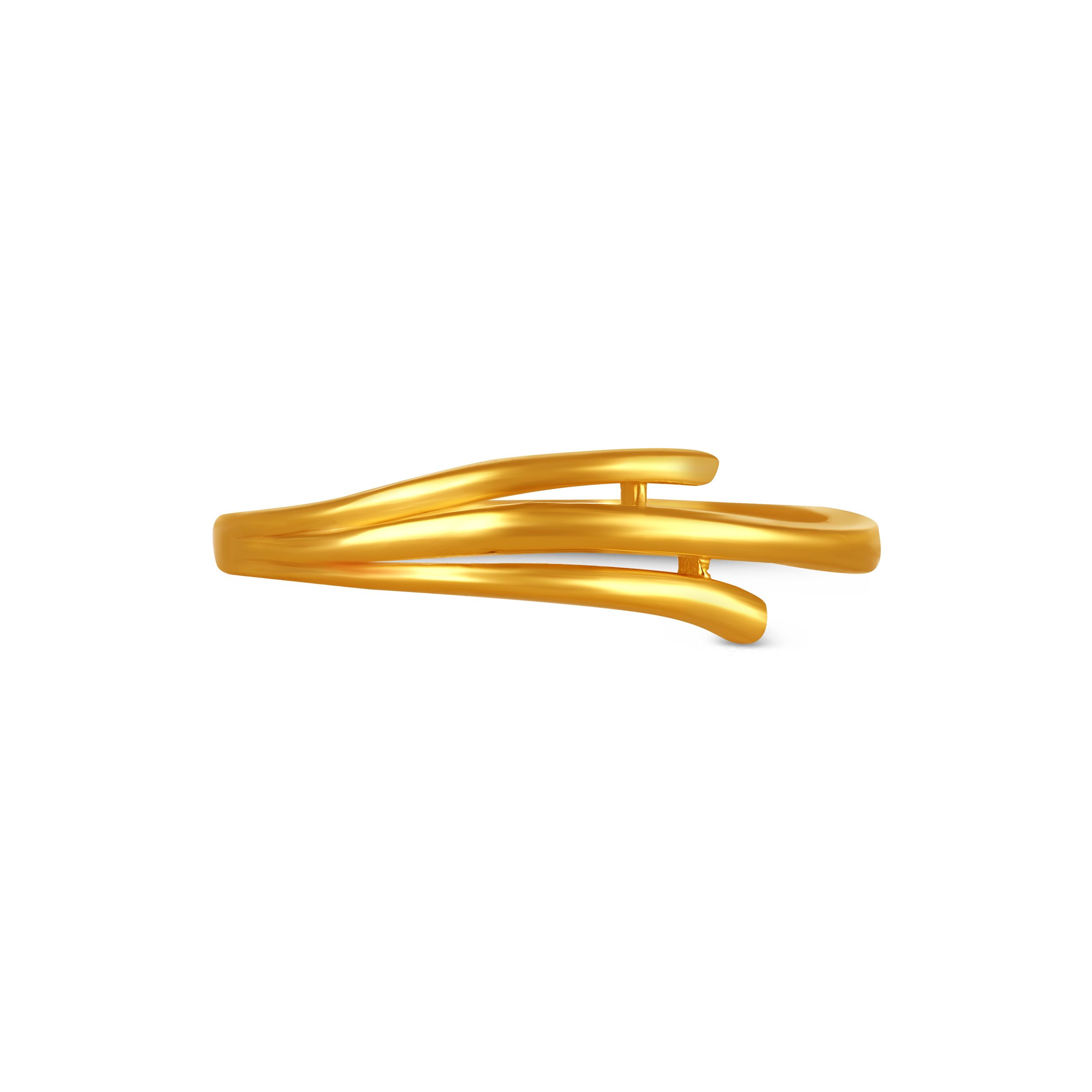 Minimalist Meridian Gold Ring alternate view 1