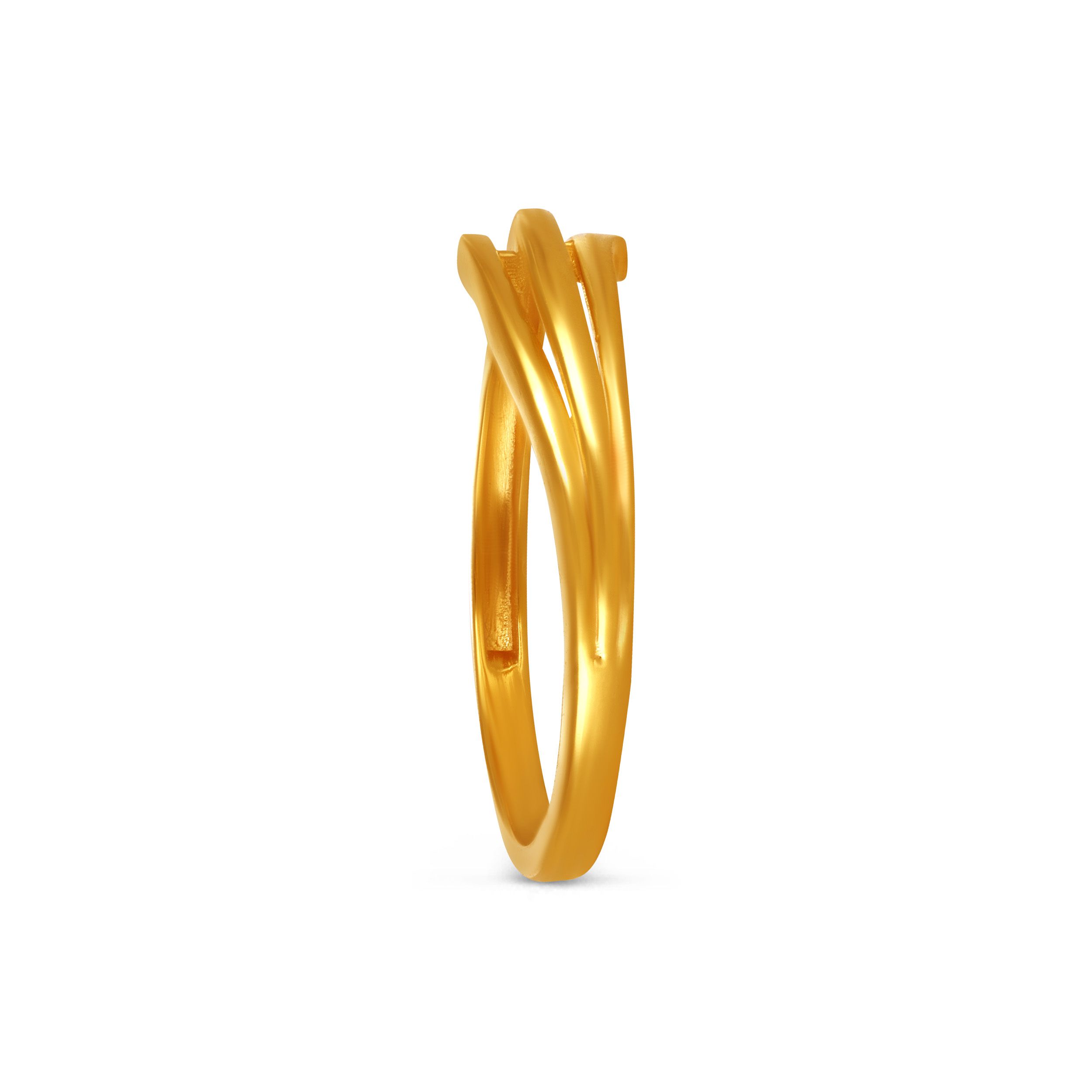 Minimalist Meridian Gold Ring alternate view 2