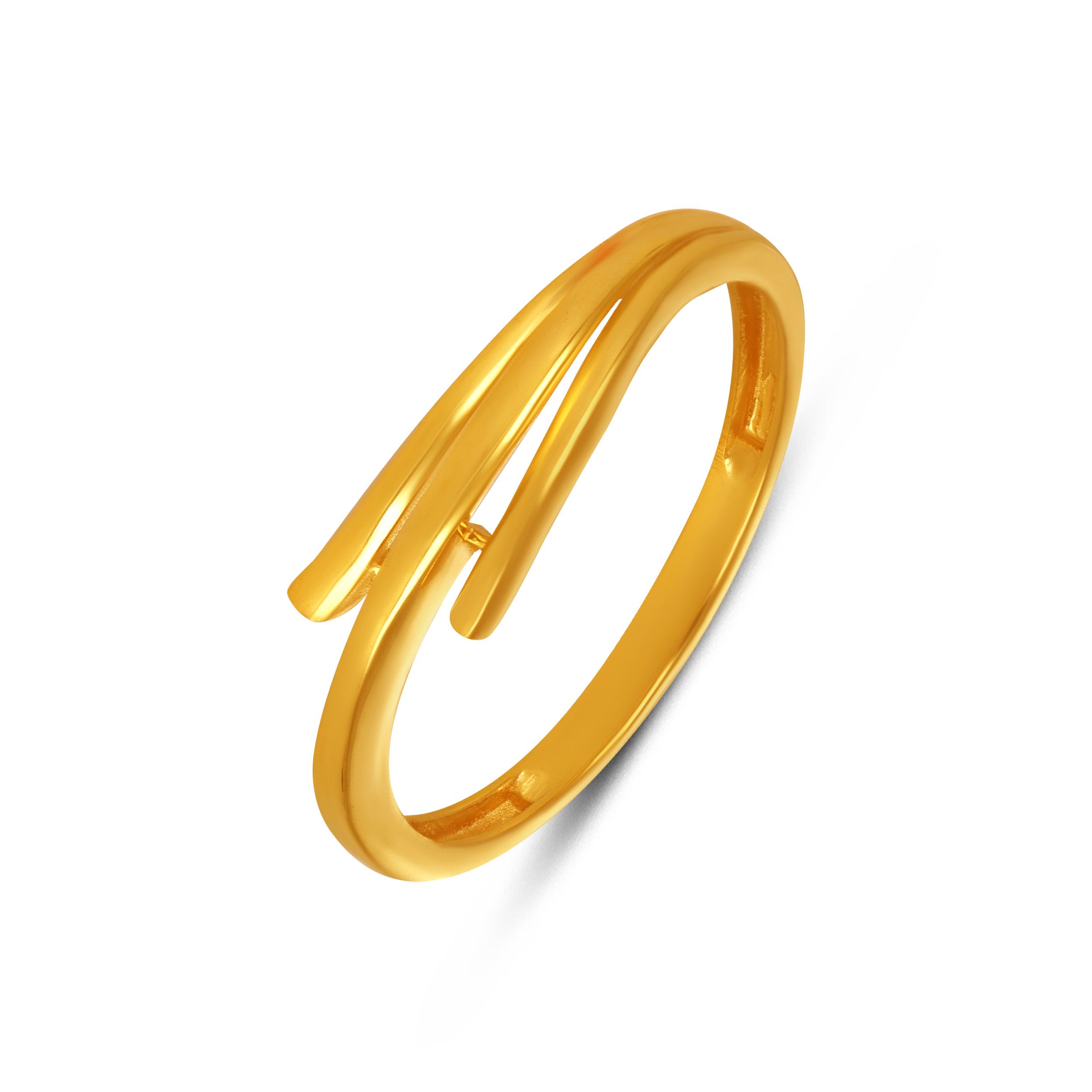 Minimalist Meridian Gold Ring