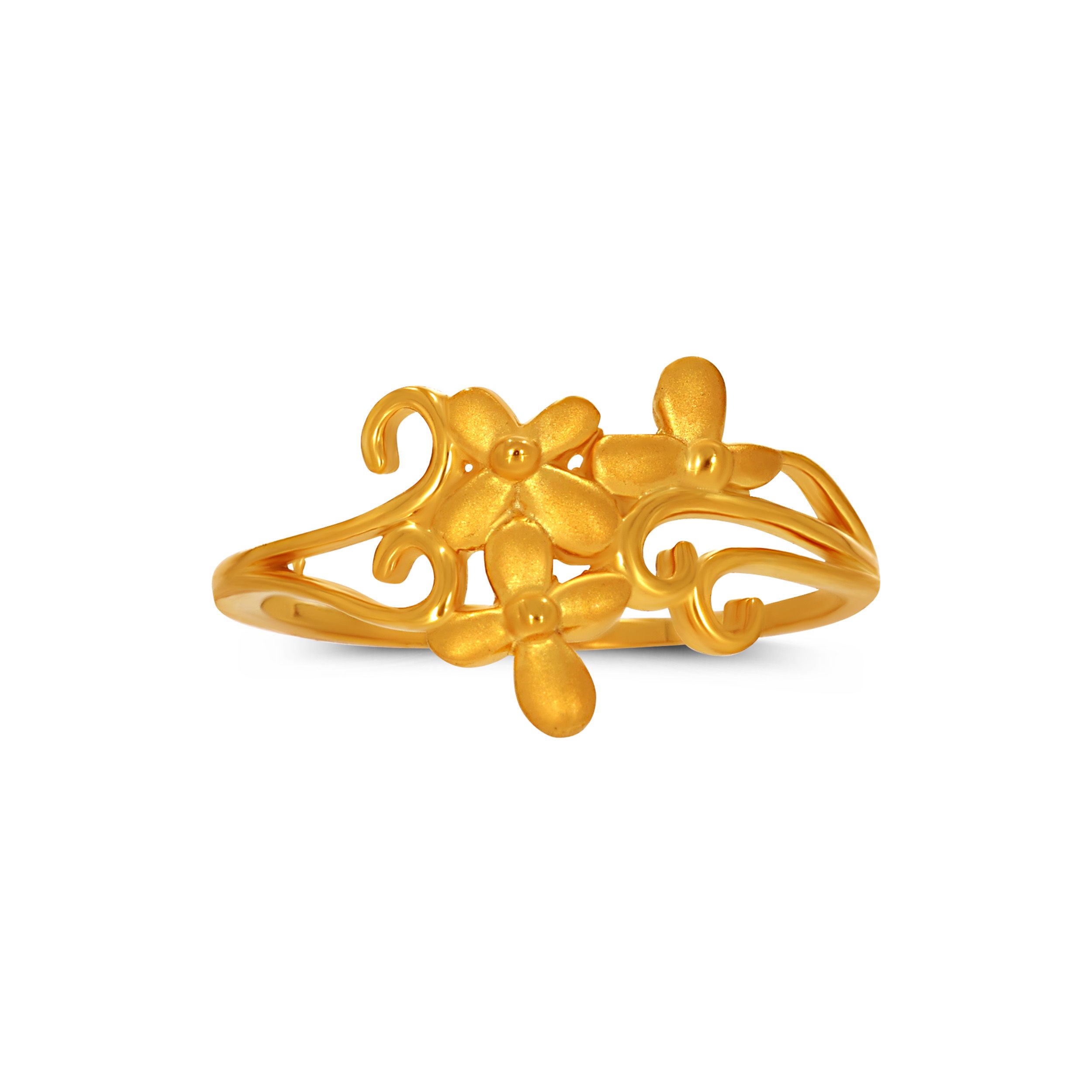 Floral Whimsy Gold Ring alternate view 1