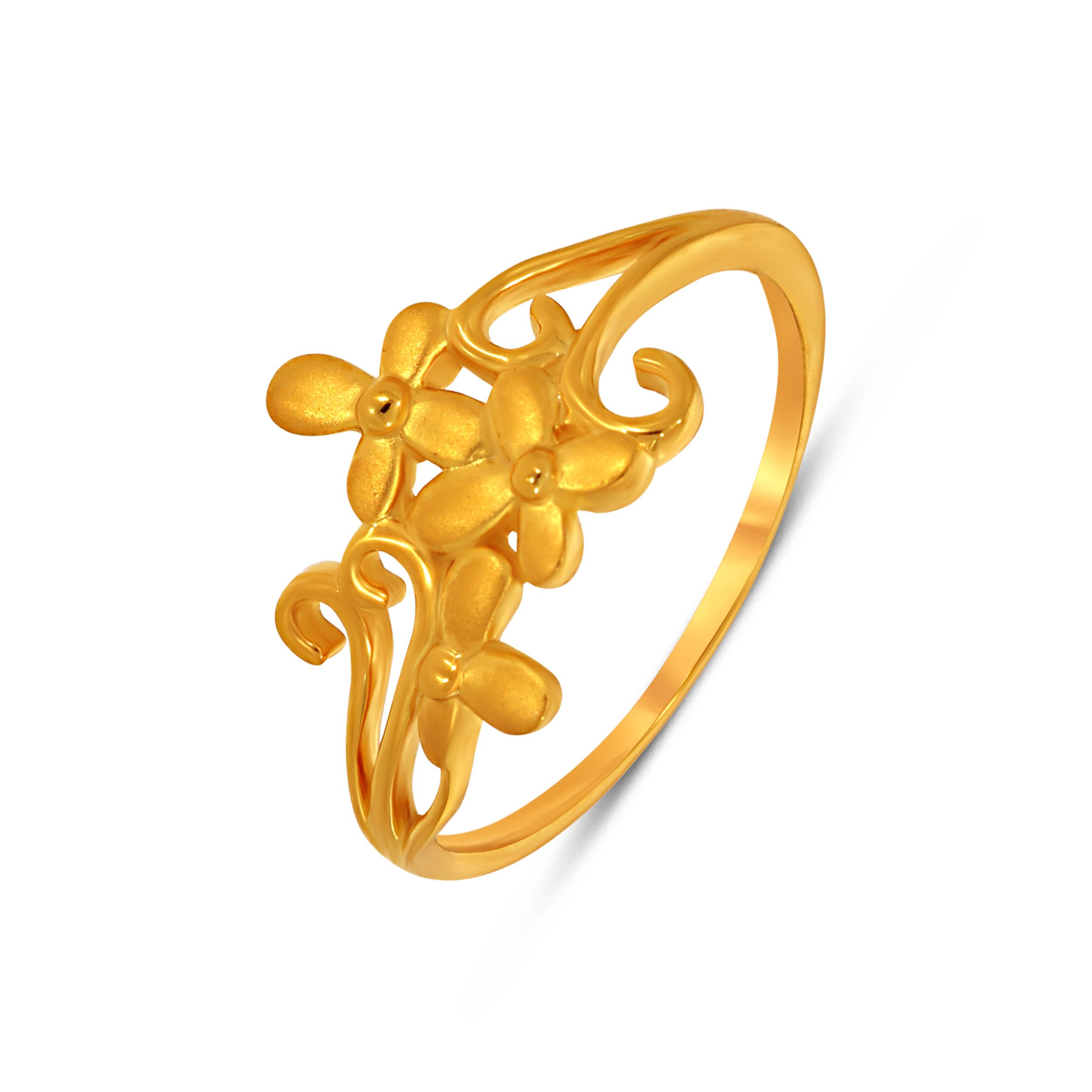 Floral Whimsy Gold Ring