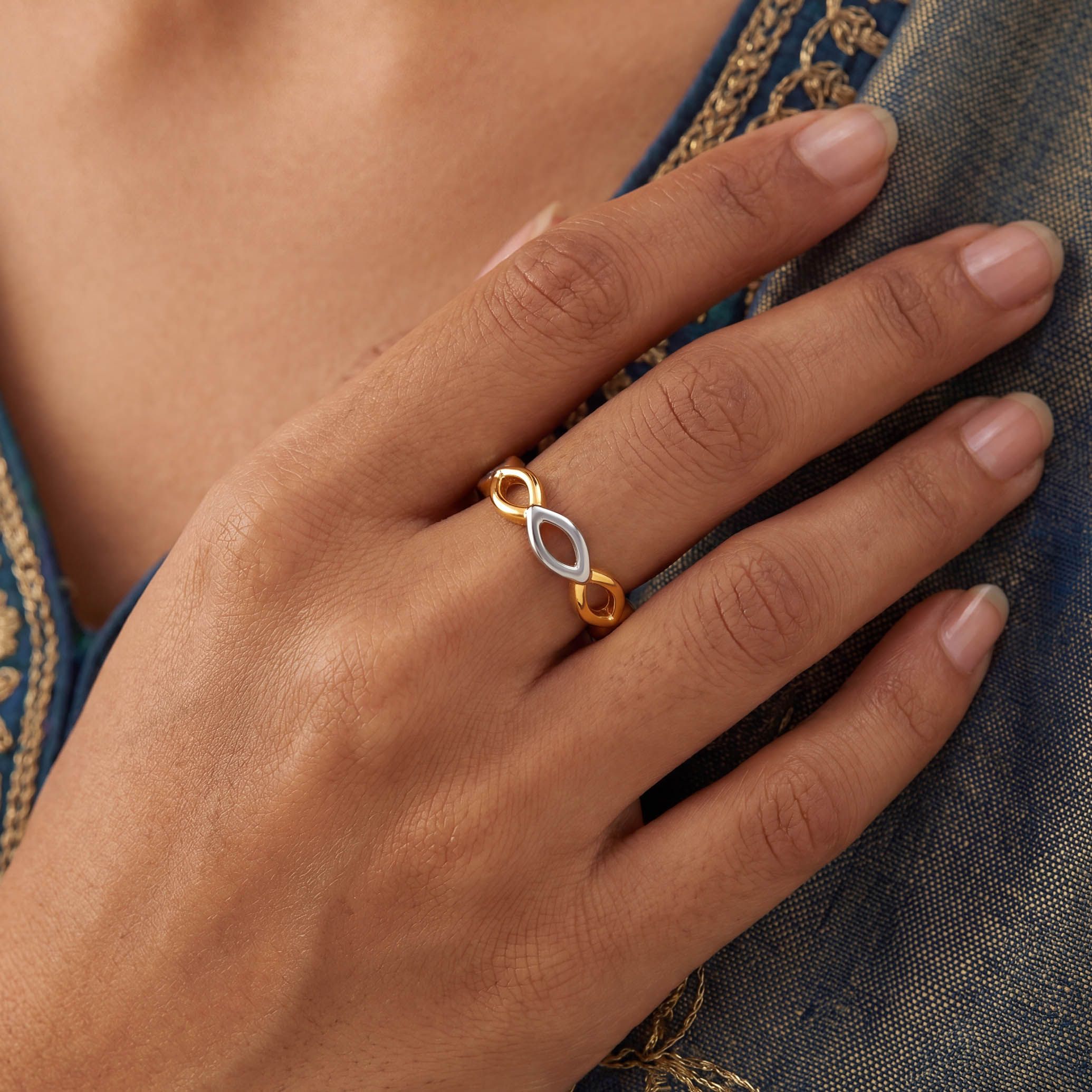 Infinite Harmony Dual Tone Gold Ring alternate view 3