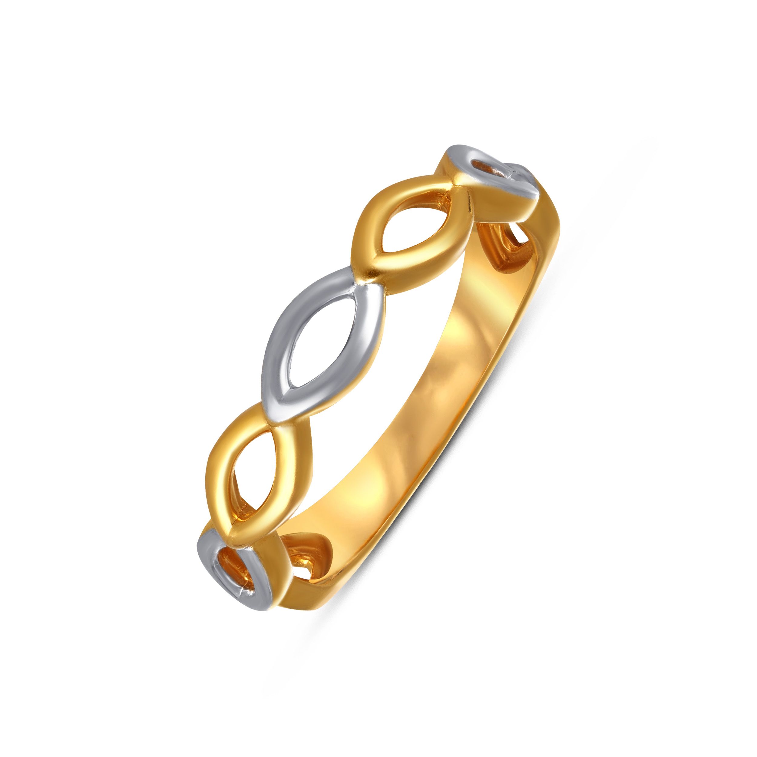 Infinite Harmony Dual Tone Gold Ring