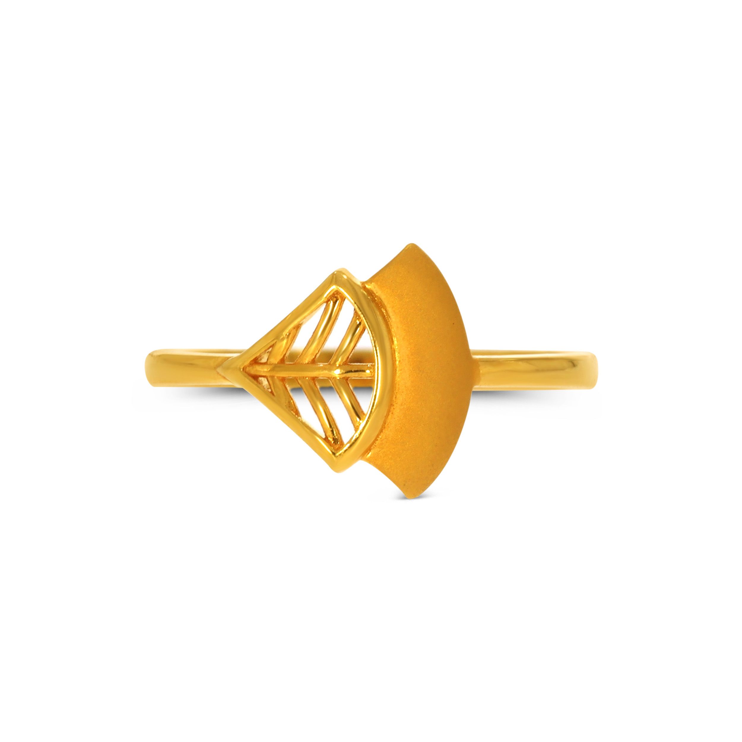 Gatsby Curve Gold Ring alternate view 1