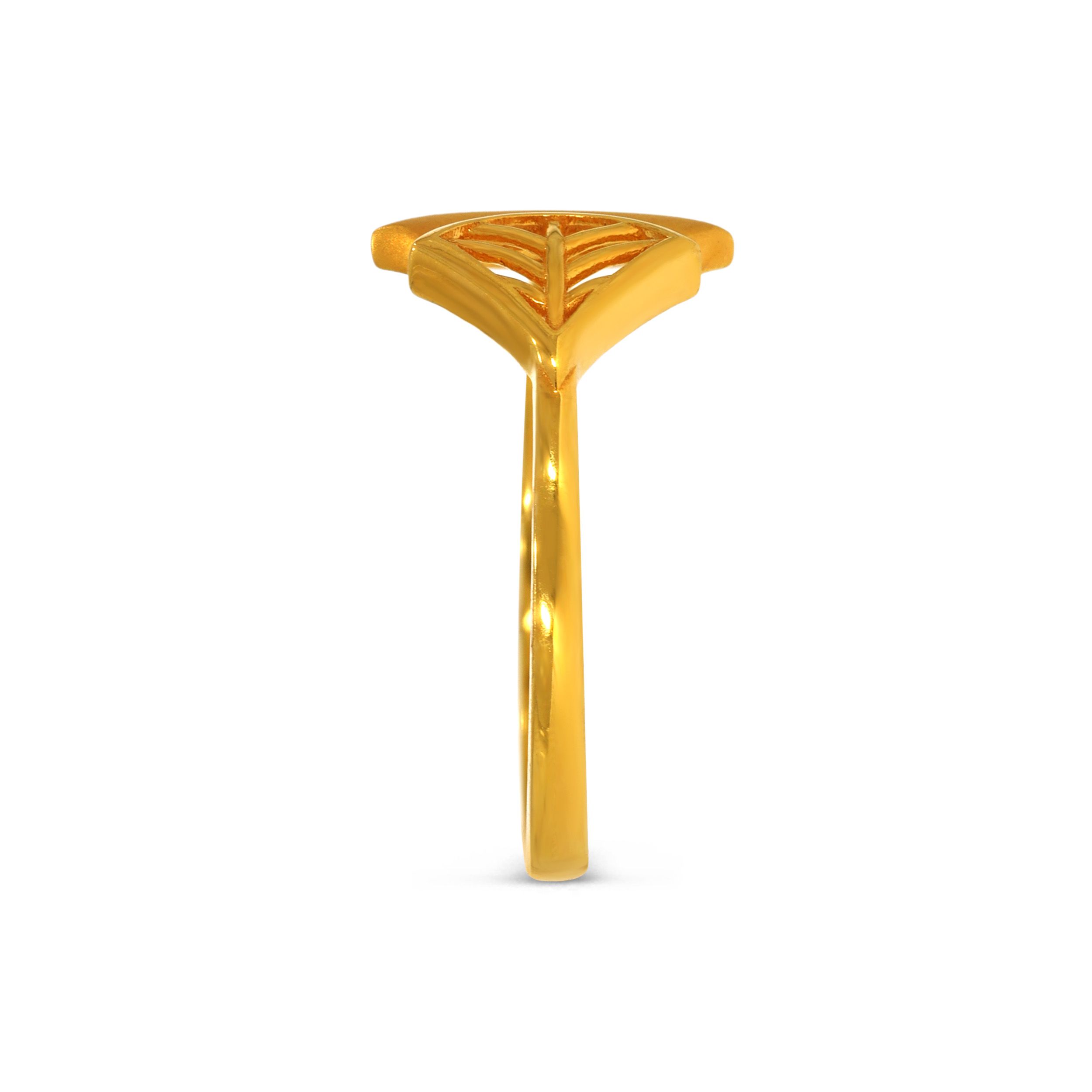 Gatsby Curve Gold Ring alternate view 2