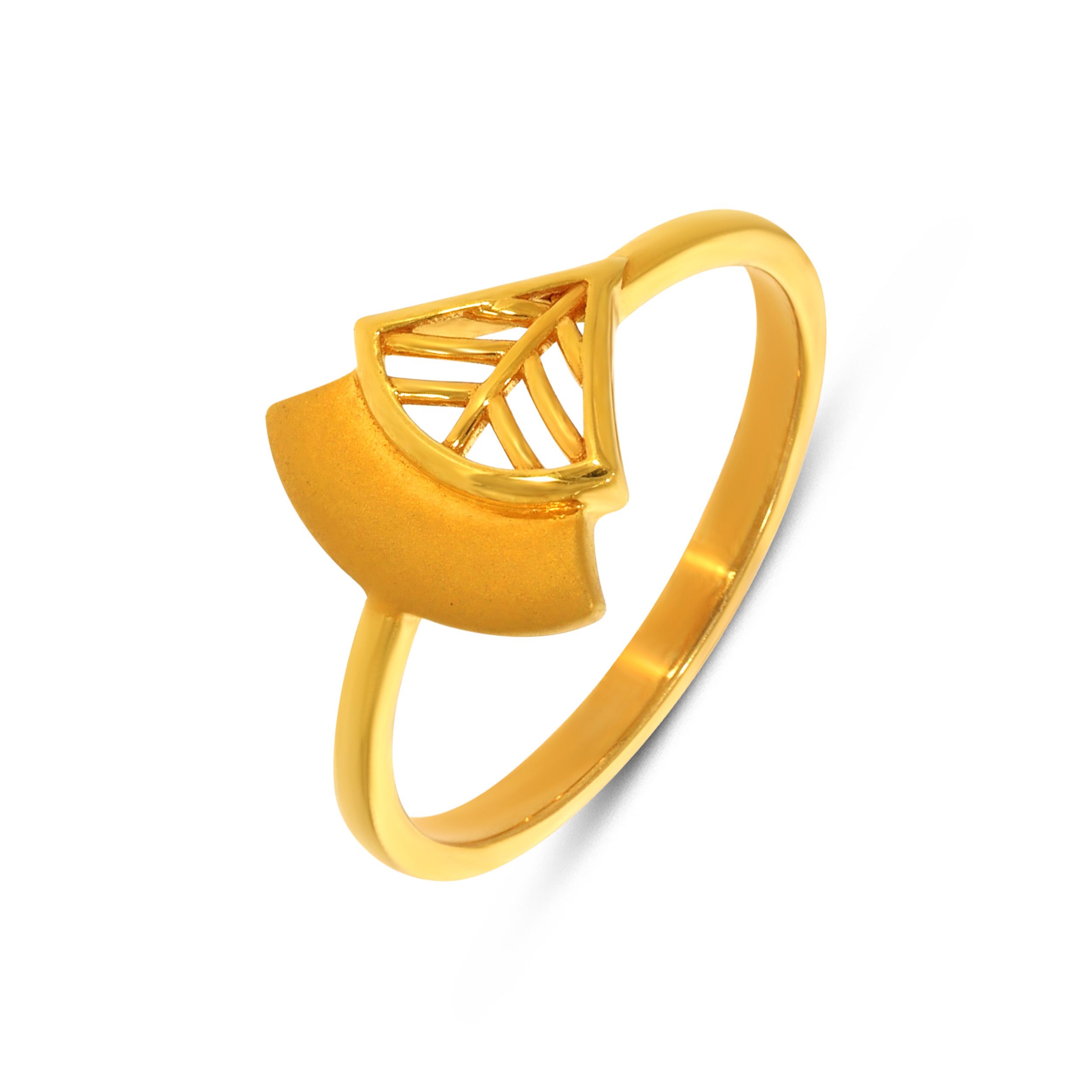 Gatsby Curve Gold Ring