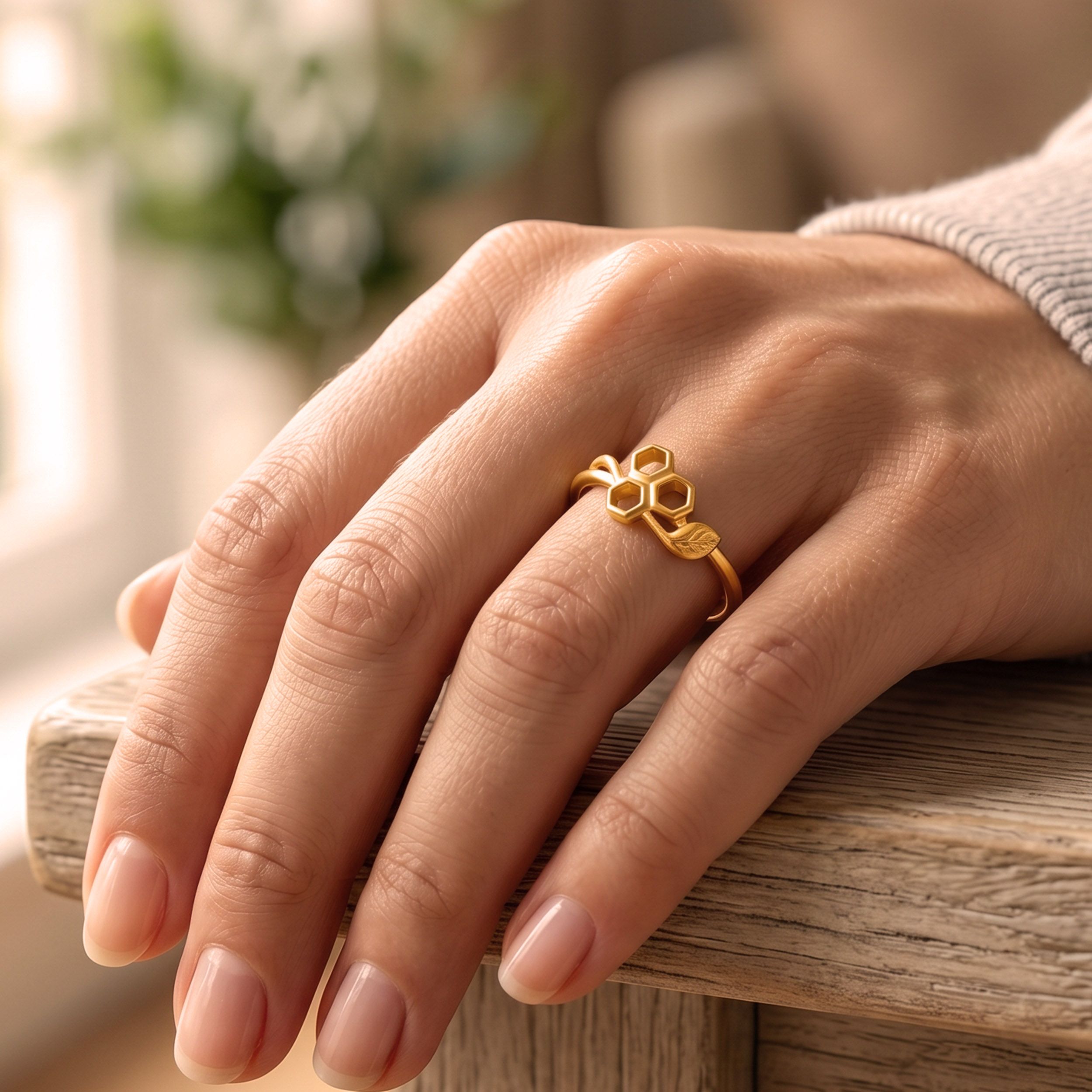 Bee's Haven Gold Ring alternate view 3