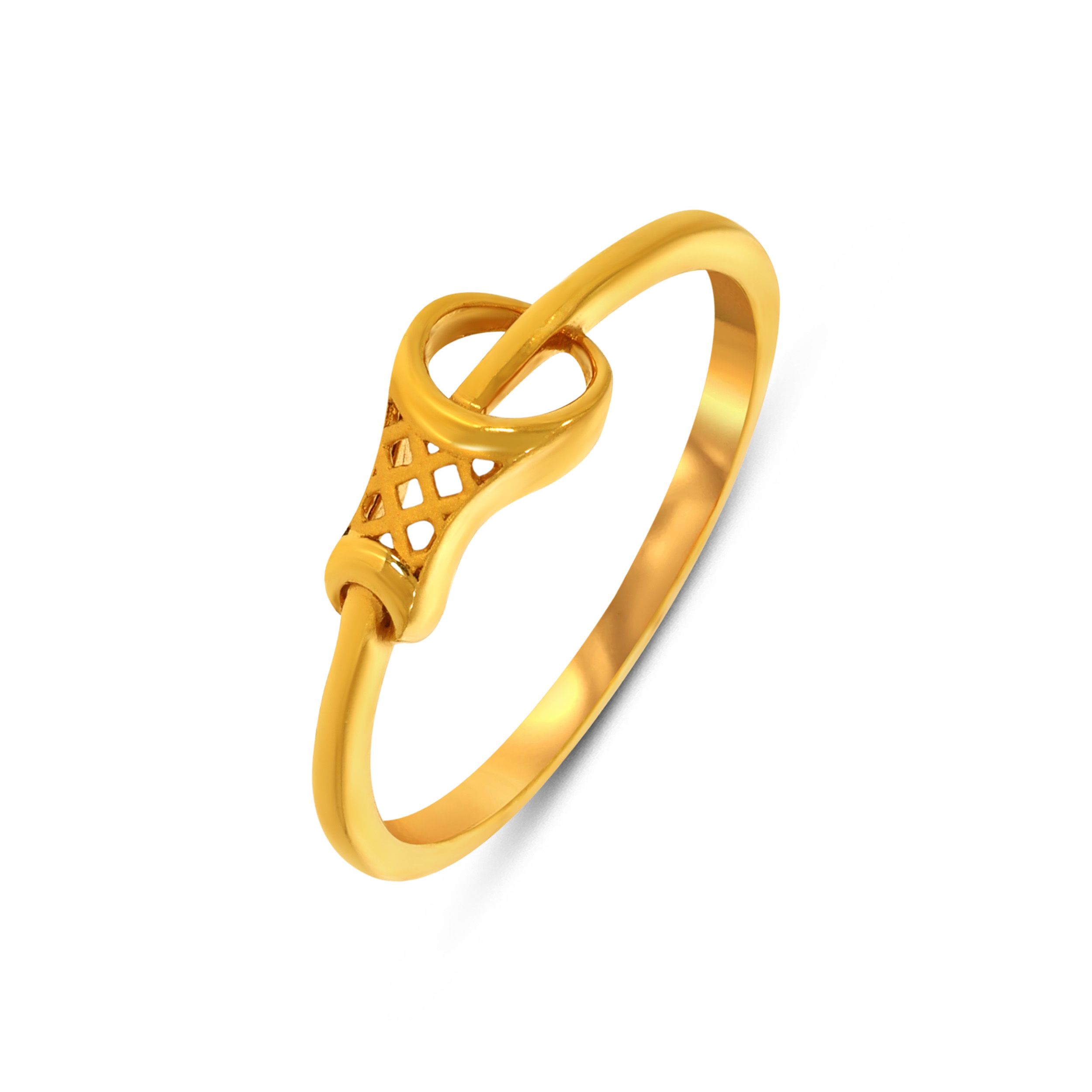 Modern Knot Gold Ring
