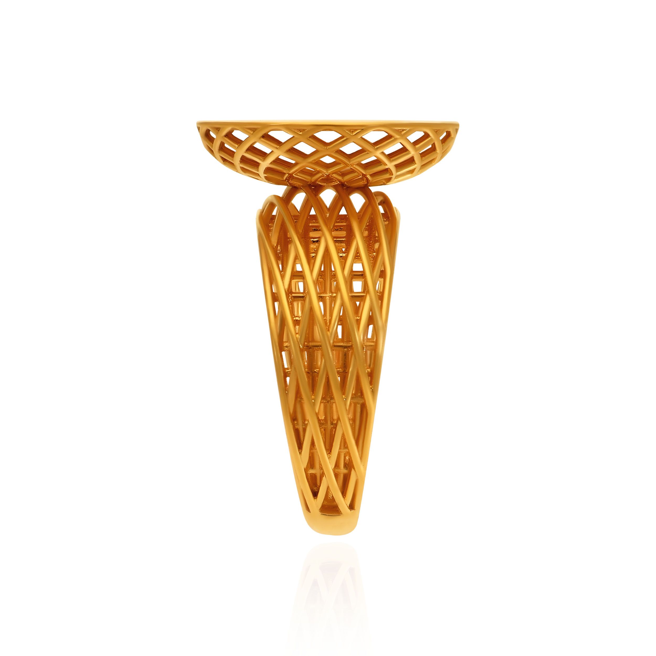 Trellis Spiral Gold Ring alternate view 2