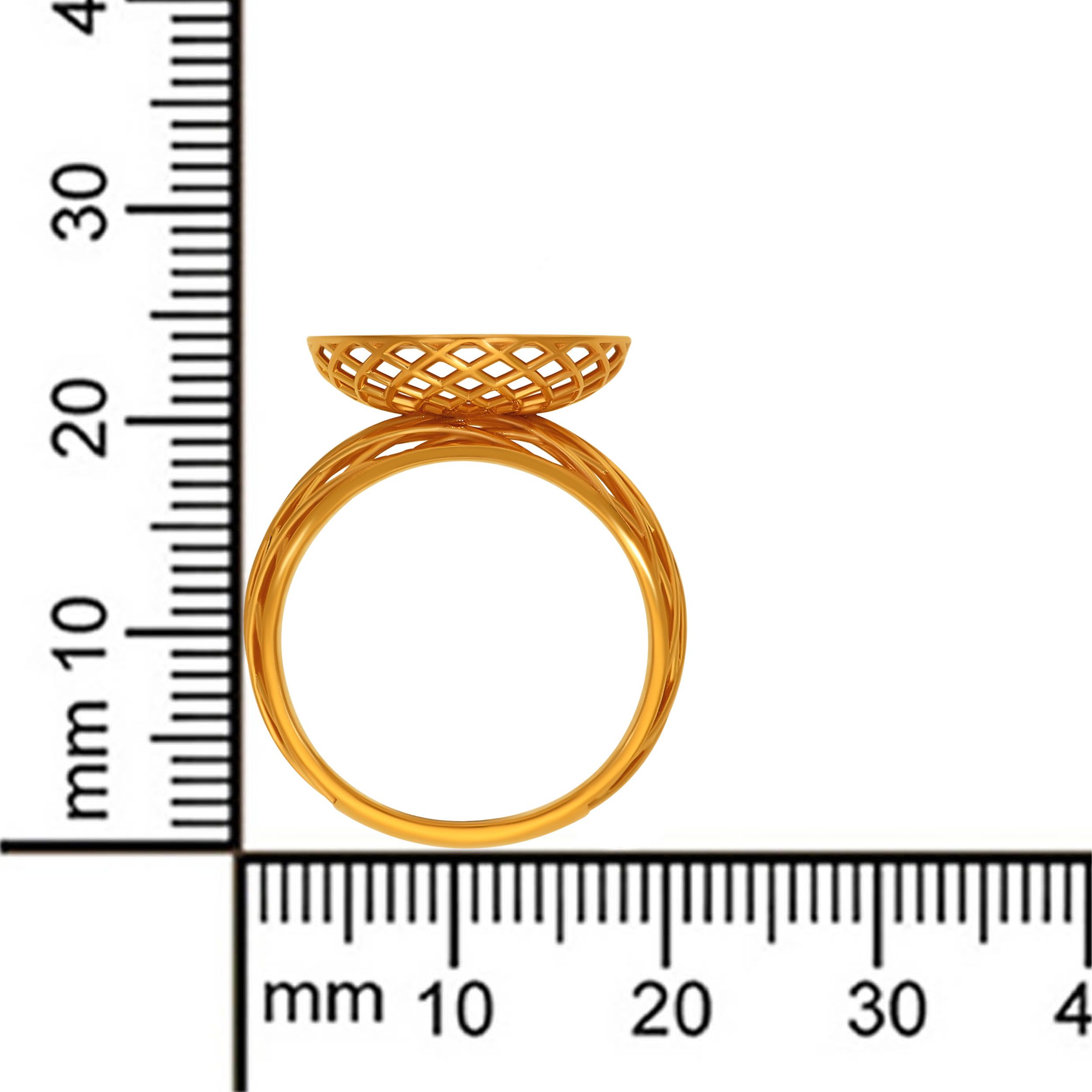 Trellis Spiral Gold Ring image