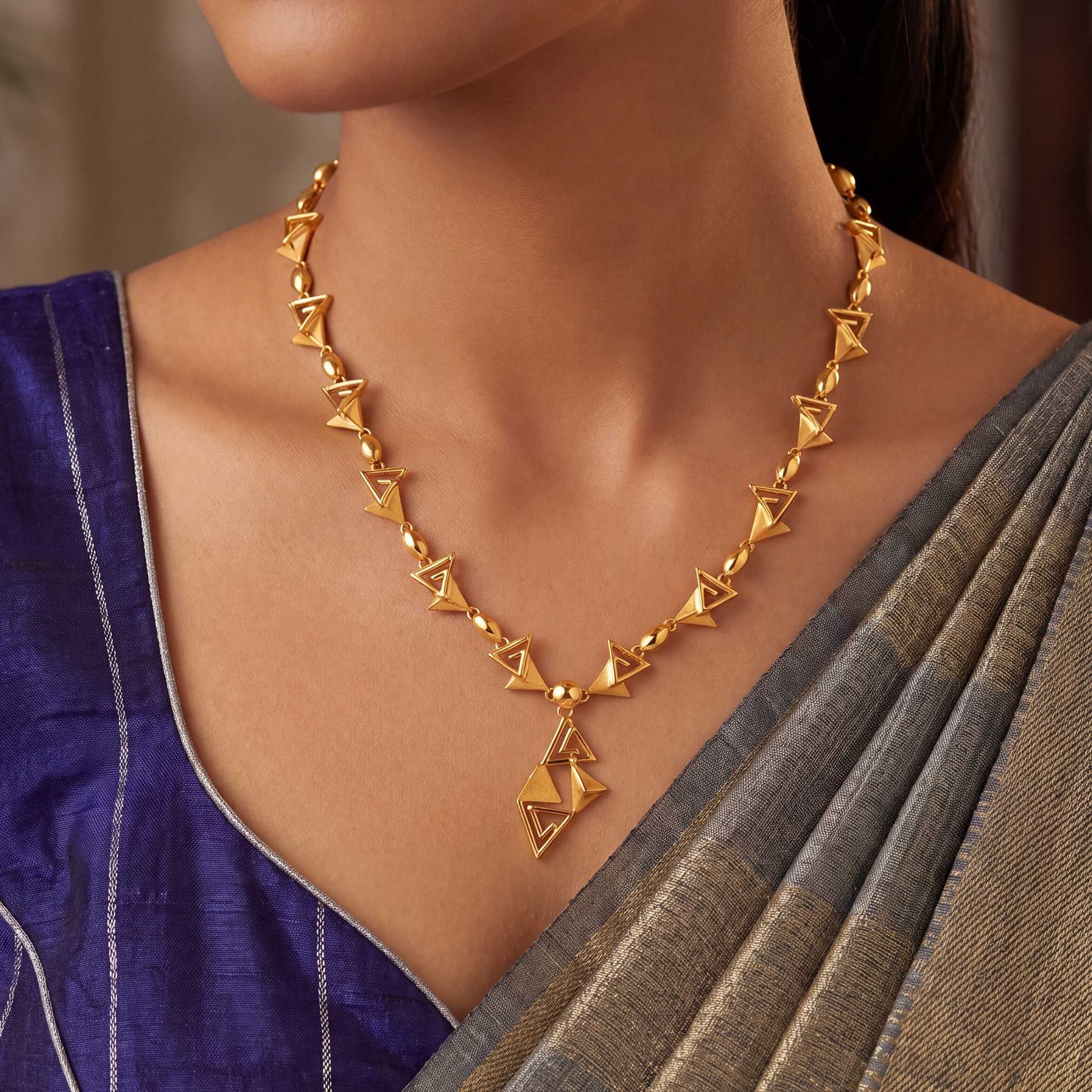 Zenith Gleam Gold Necklace - ₹213761, Buy Zenith Gleam Gold