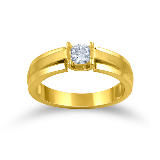Shiny Brilliance Men Solitaire Ring alternate view 1