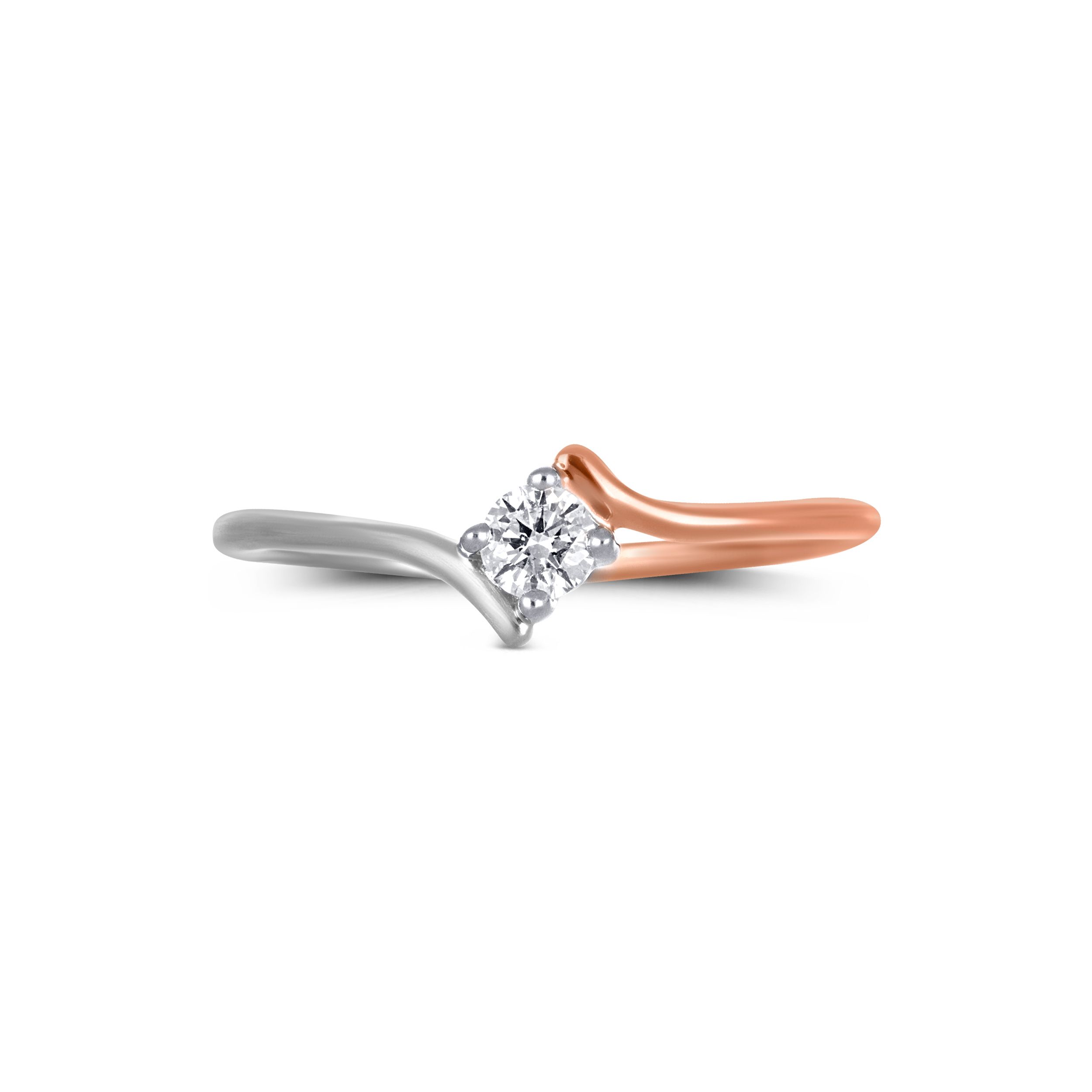 Twilight Solitaire Platinum Ring alternate view 1