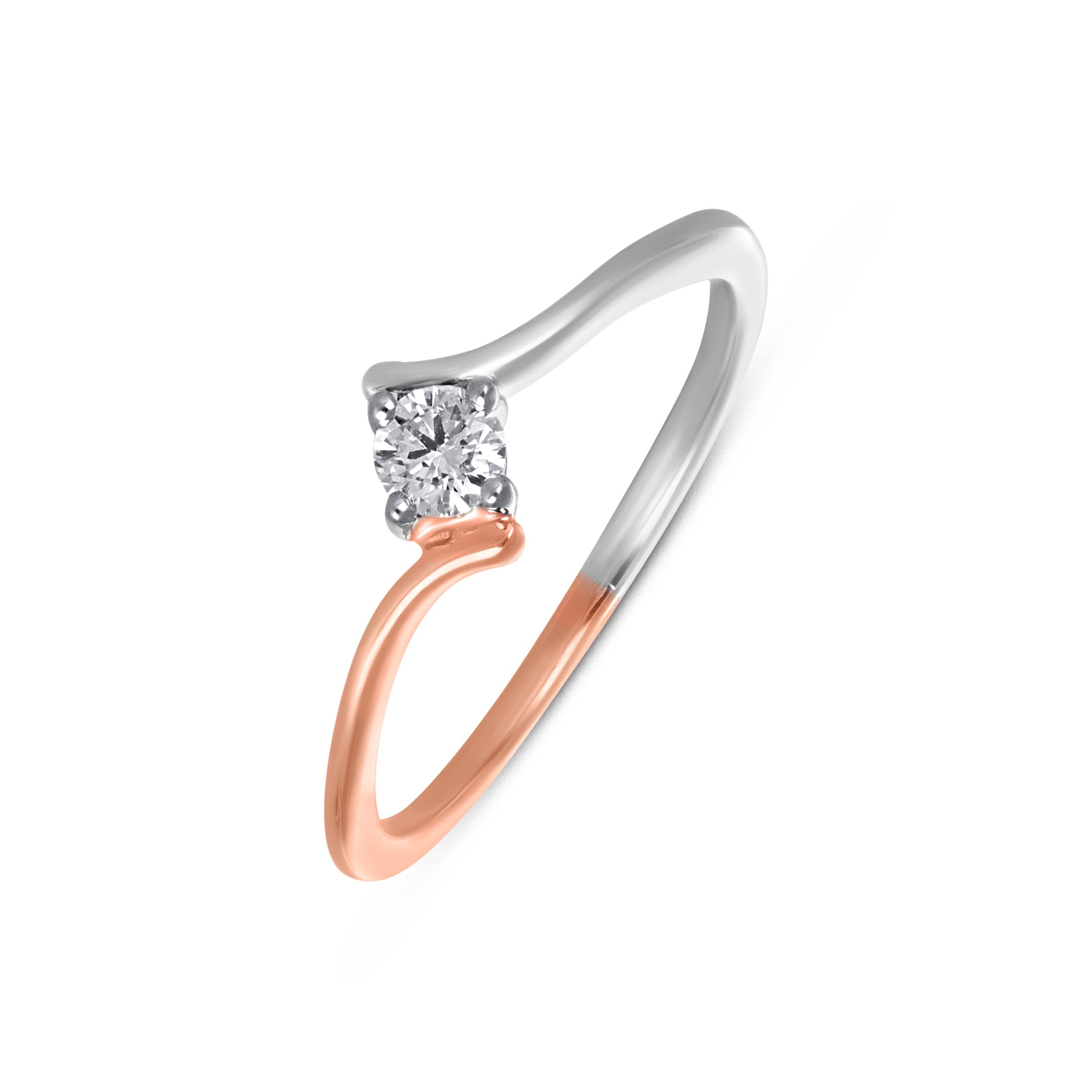 Twilight Solitaire Platinum Ring