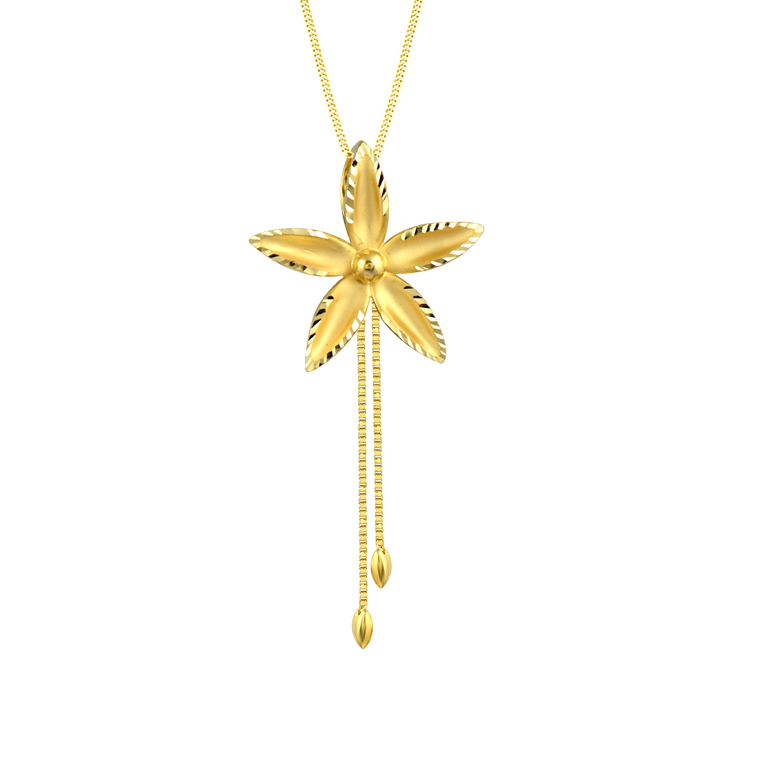 Daisy Bloom Gold Pendant - Senco Gold and Diamonds
