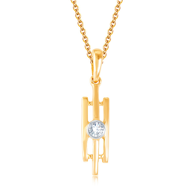 Sparkling Lantern Diamond Pendant - Senco Gold and Diamonds