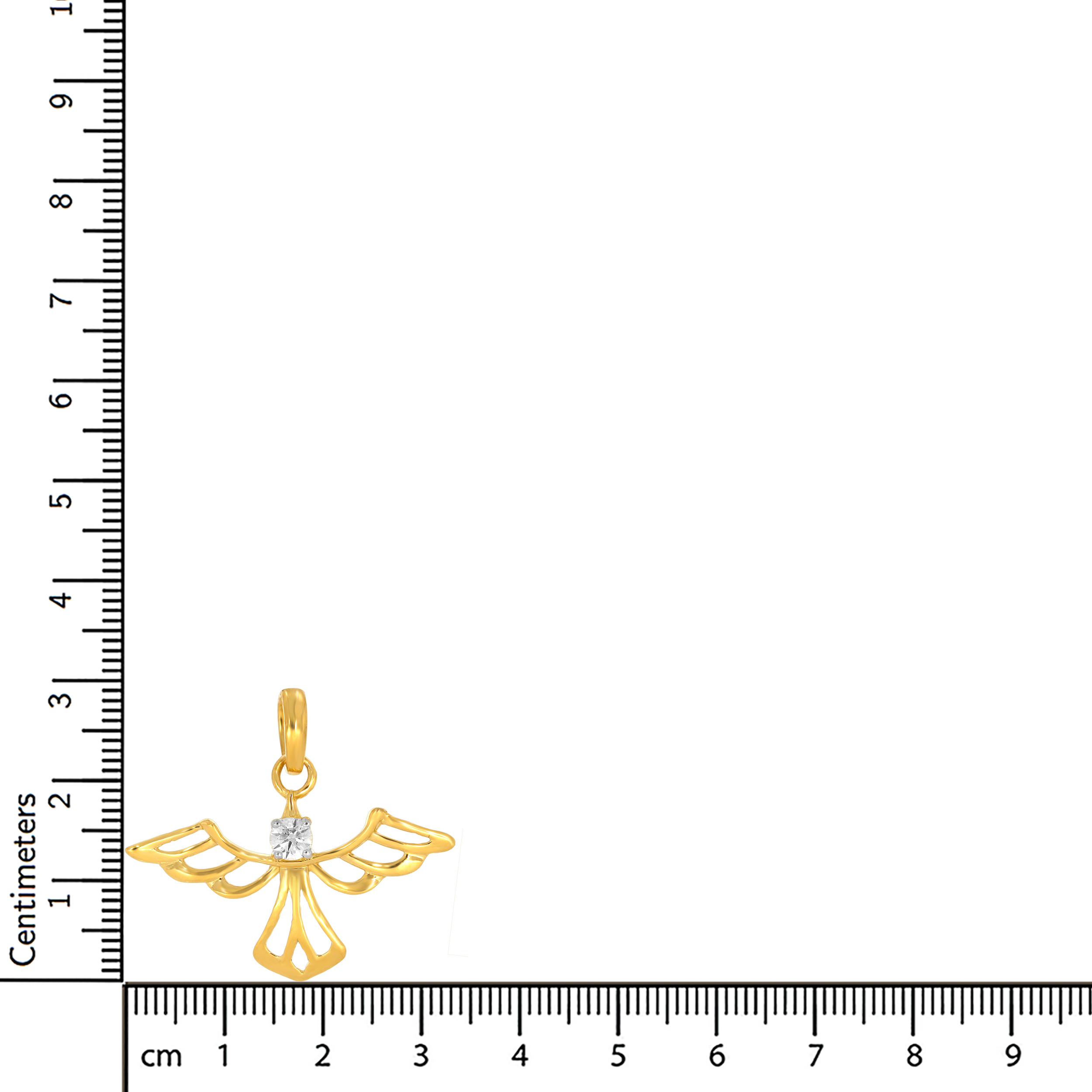 Pretty Bird Solitaire Pendant - Senco Gold and Diamonds