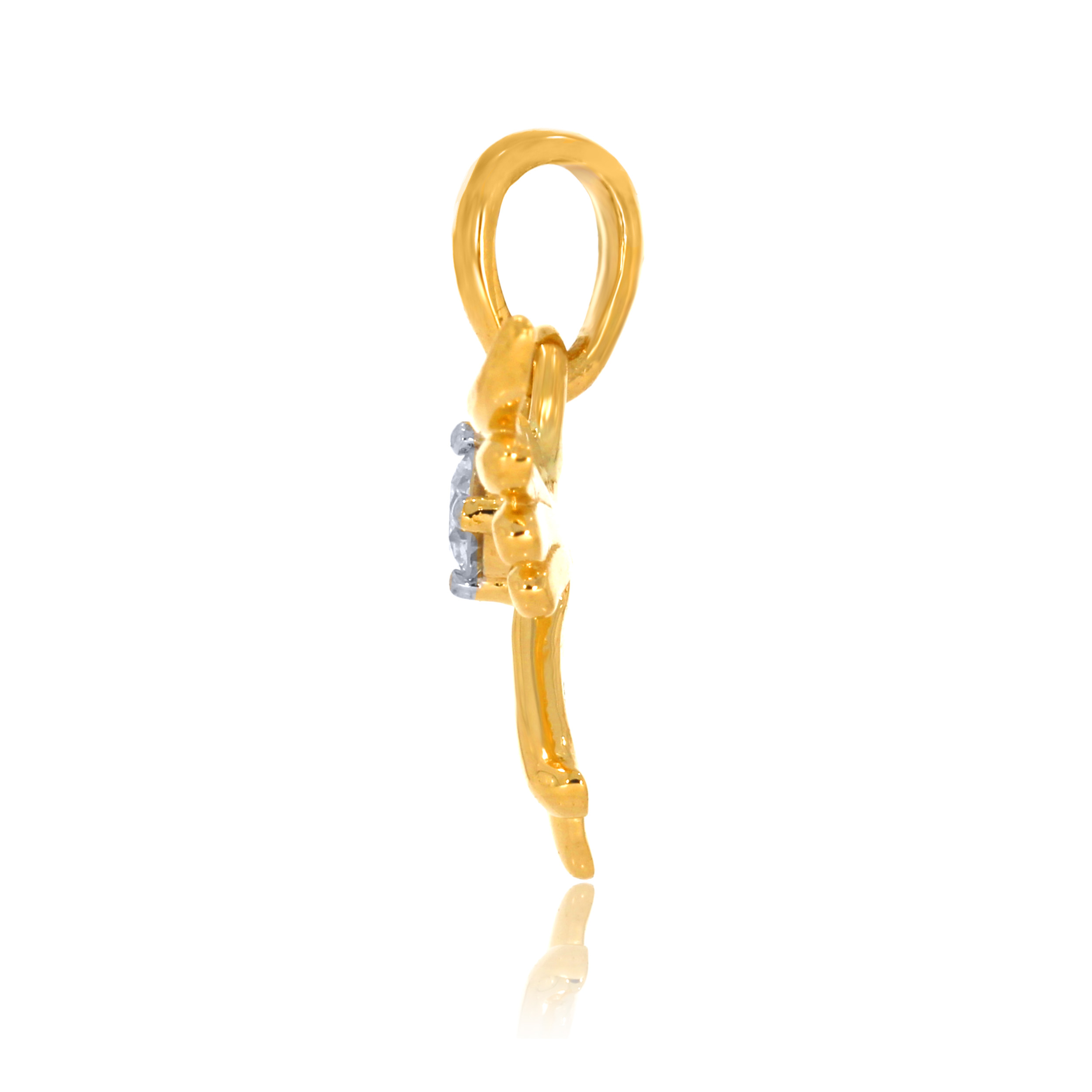 Wings of Delight Solitaire Pendant - Senco Gold and Diamonds