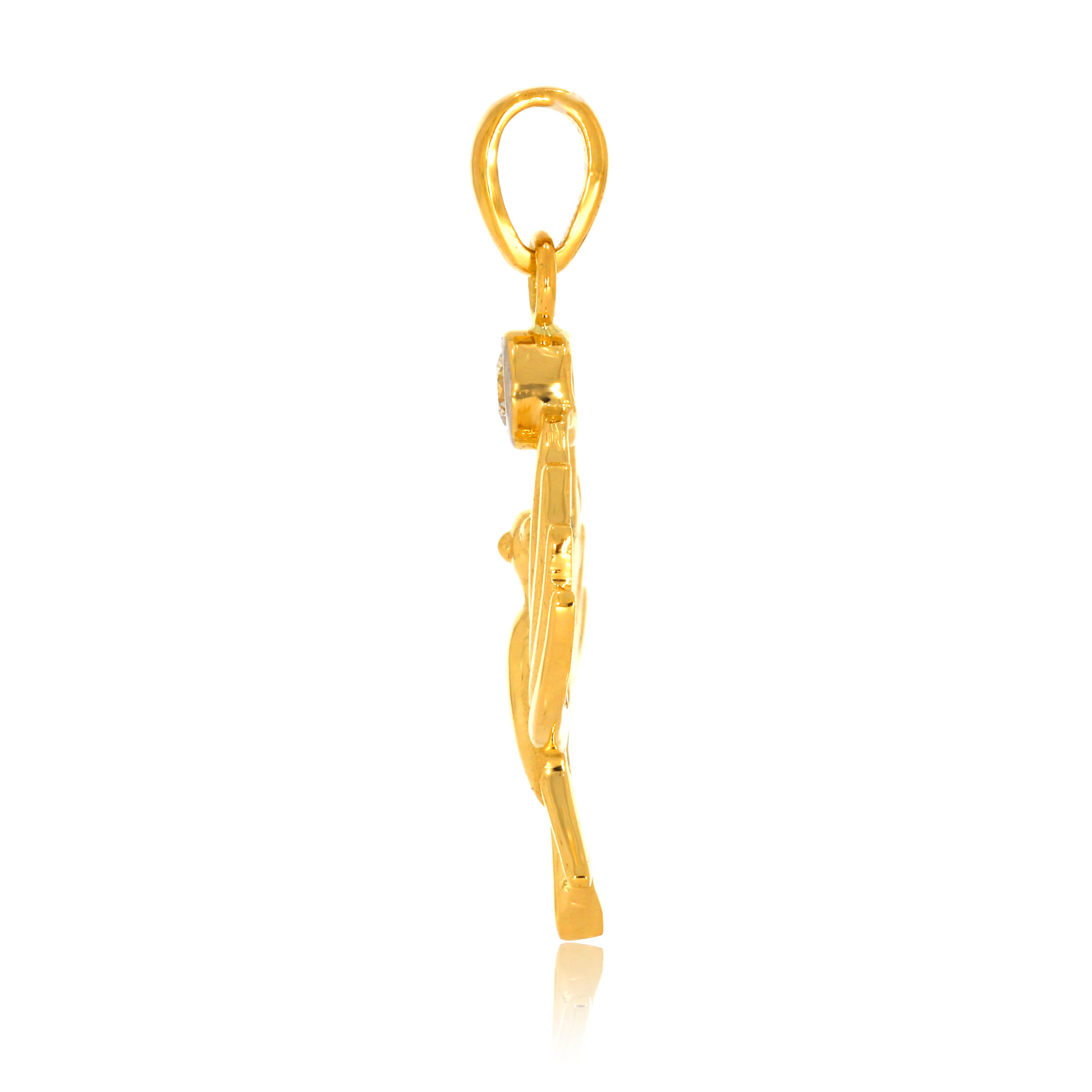 Angelic Bird Solitaire Pendant - Senco Gold and Diamonds