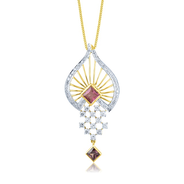Sparkling Art Diamond Pendant - Senco Gold and Diamonds